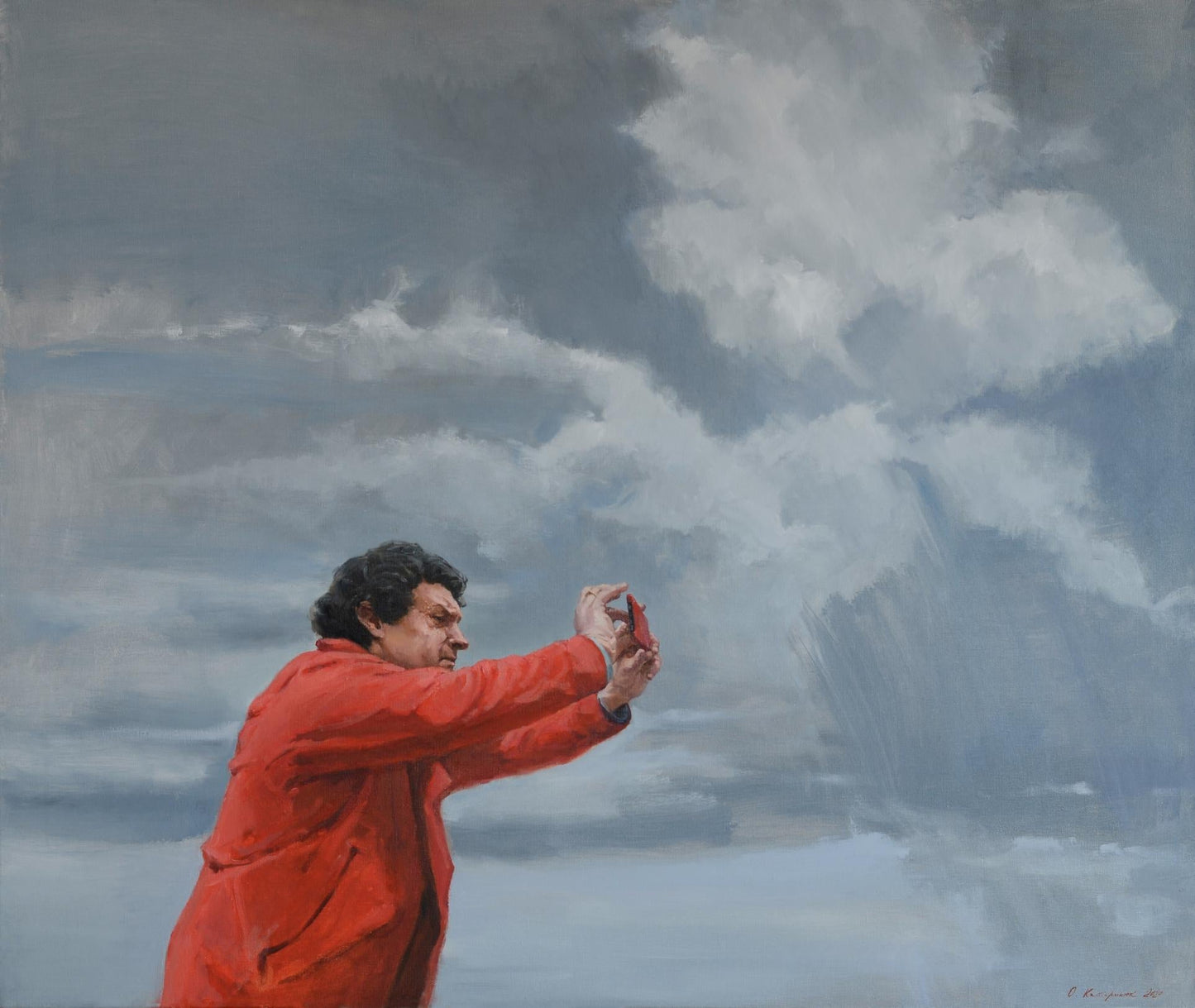 Oil painting Catcher of the Moments Oleg Kateryniuk