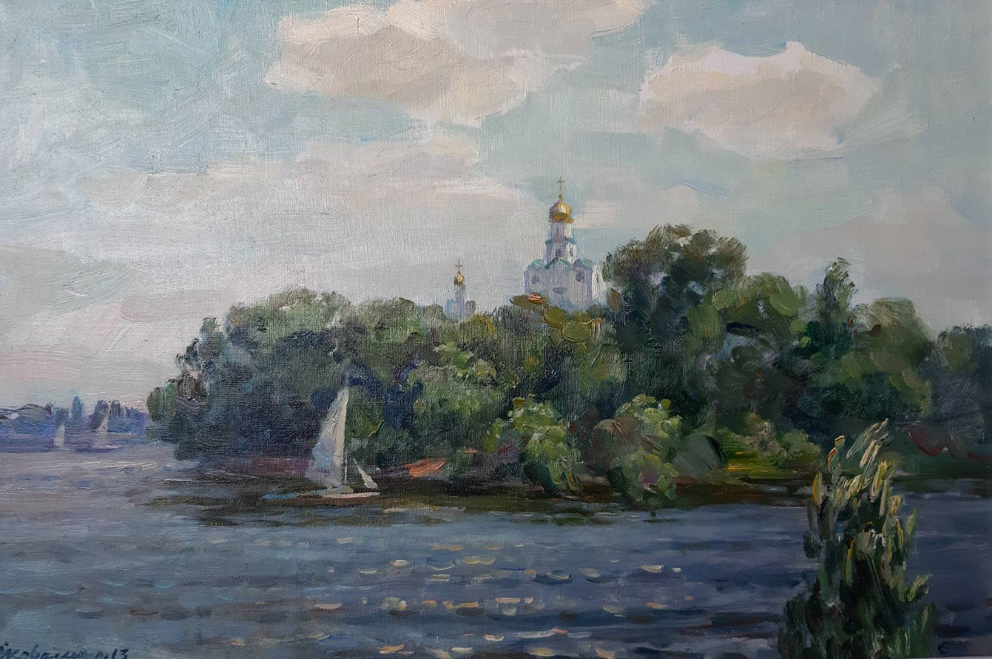 Oil painting Church Kovalenko Ivan Mikhailovich