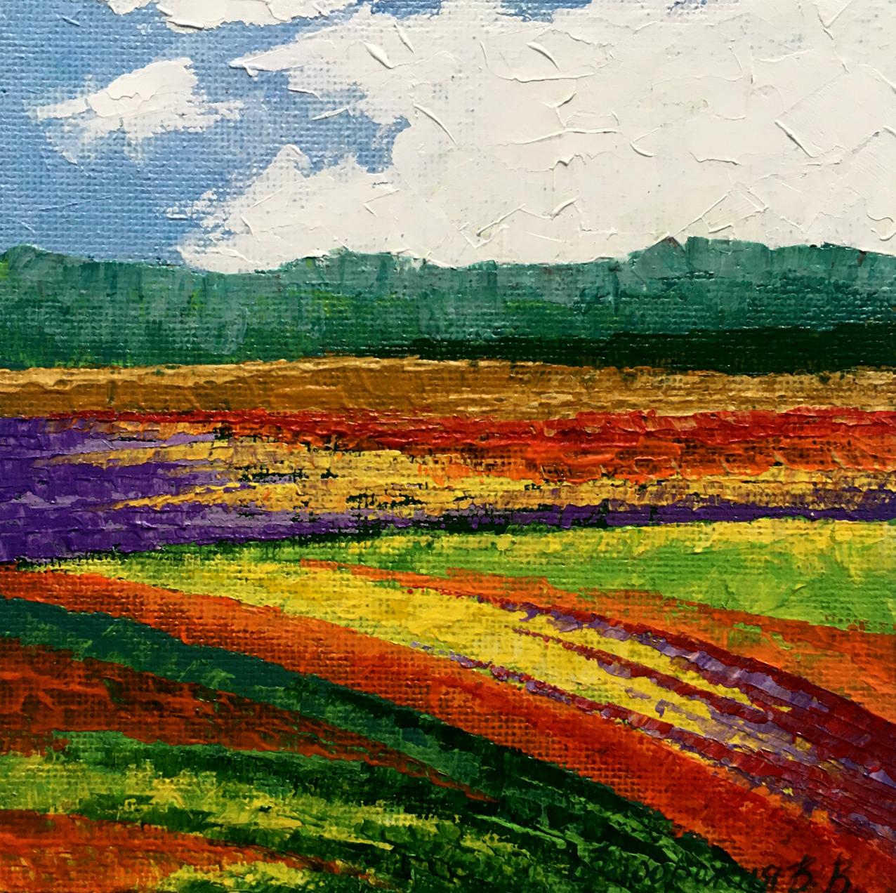 Oil painting After the rain V. Zadorozhnya