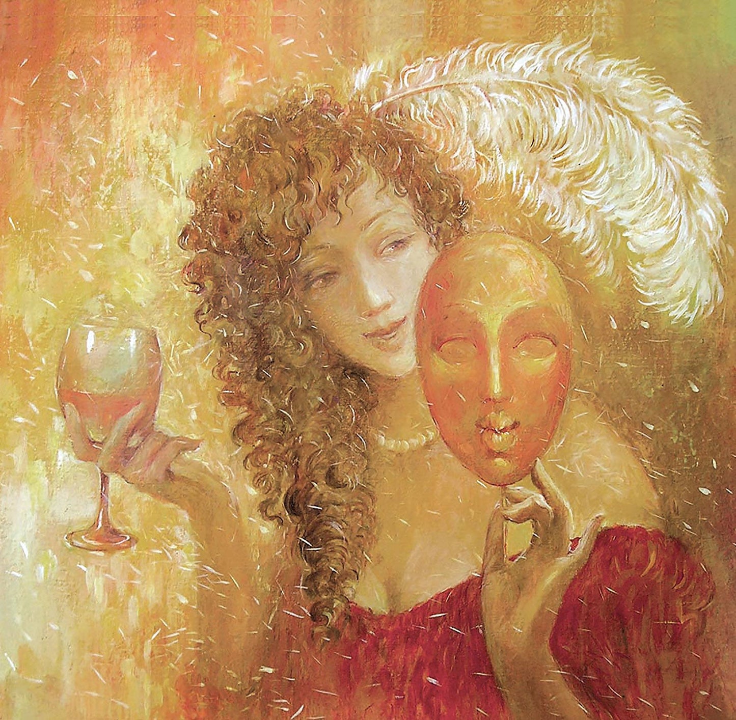 Oil painting Masquerade Dubinin Yurii