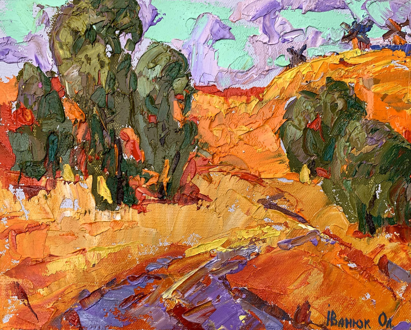 Oil painting Strong wind Ivanyuk Oleksiy