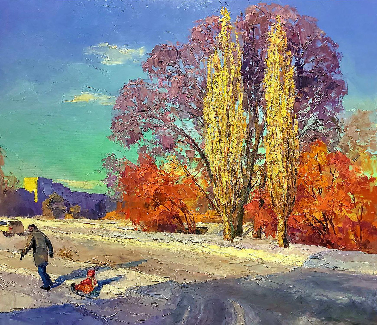Oil painting Coldly Boris Serdyuk