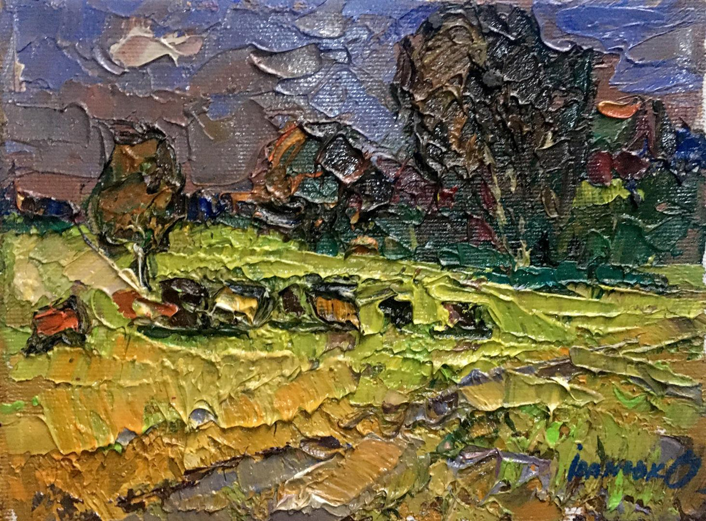 Oil painting Autumn meadows Ivanyuk Alex