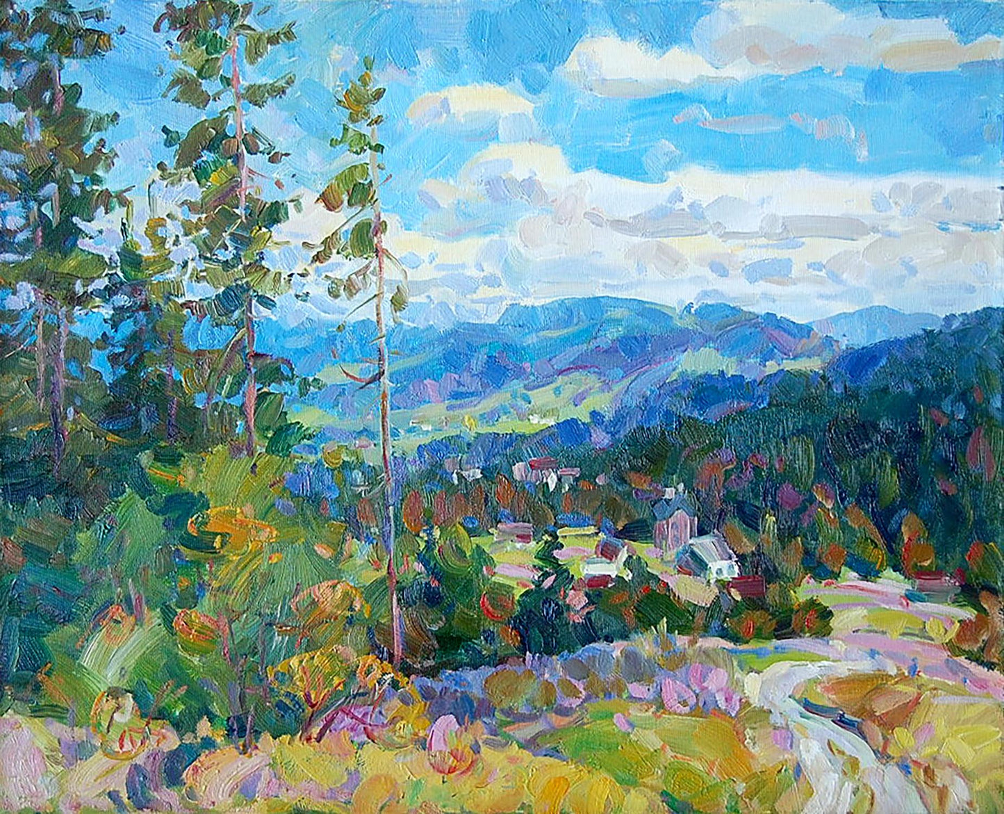 Oil painting In the Carpathians Artim Dmitry