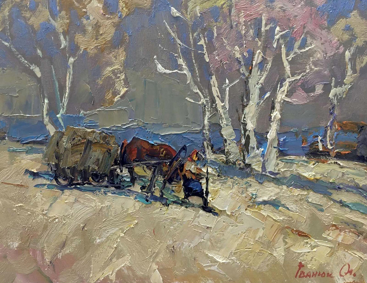 Oil painting Autumn day Ivanyuk Alex