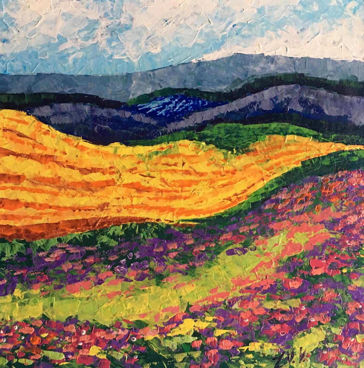 Oil painting Carpathians V. Zadorozhnya