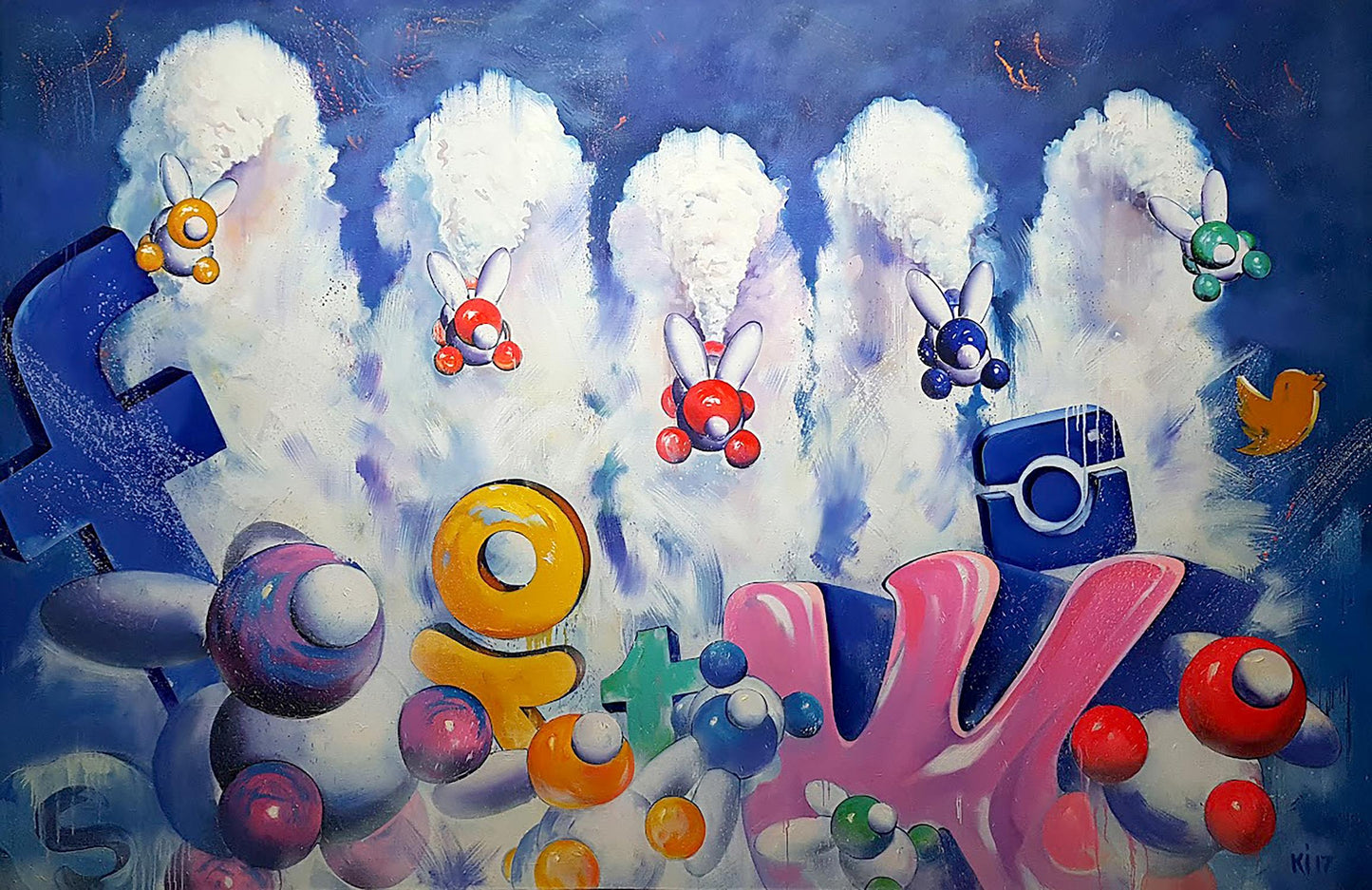 Oil painting Intervention Igor Konovalov