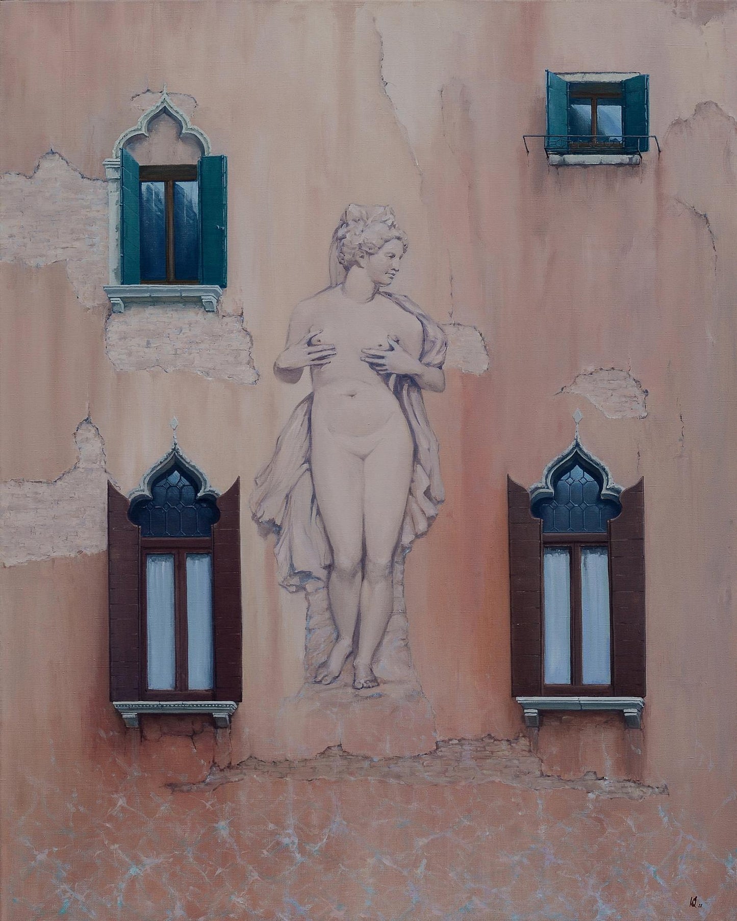 Oil painting Big water Venice Renaissance Oleg Kateryniuk