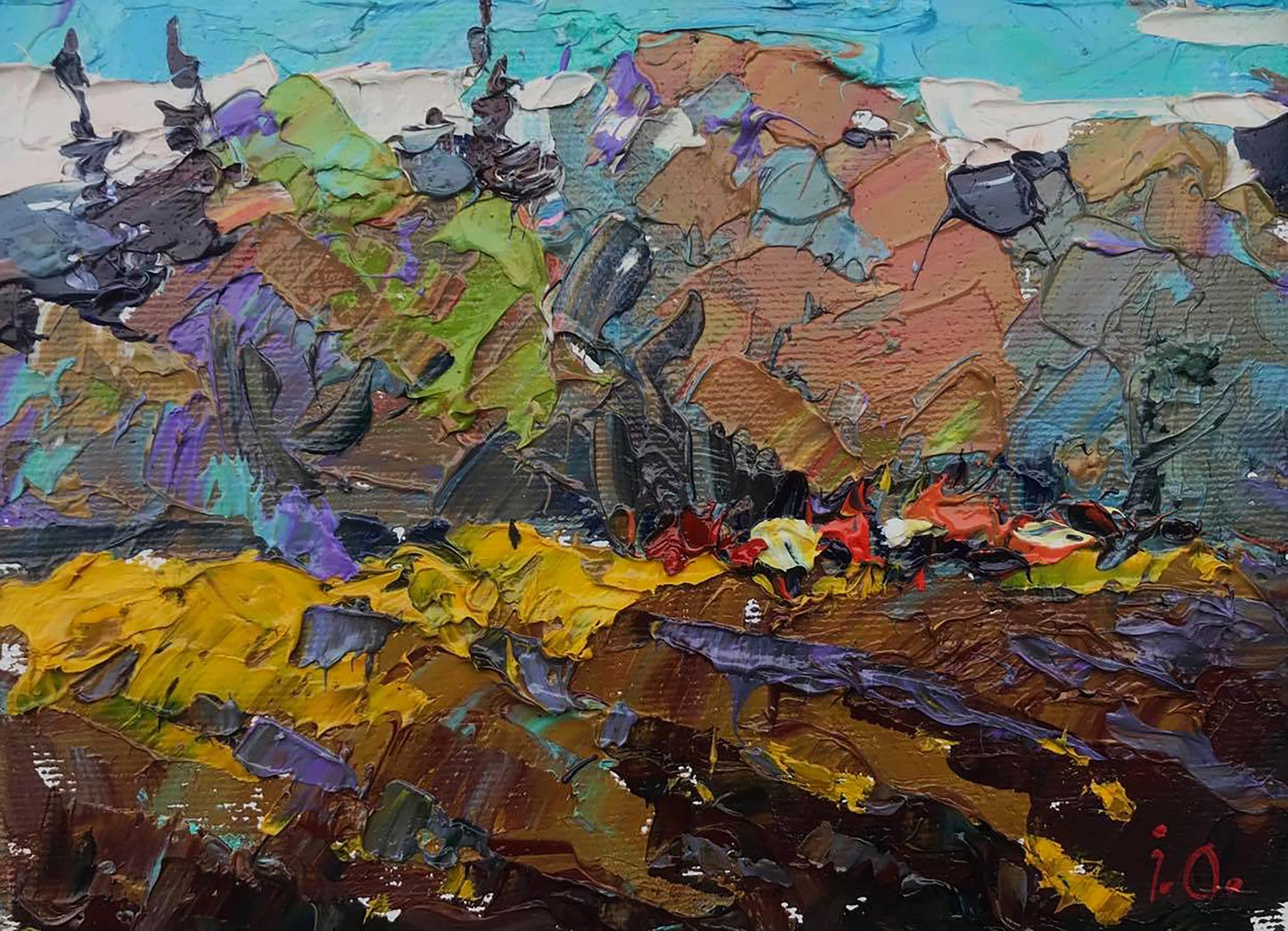 Oil painting Autumn time Ivanyuk Alex