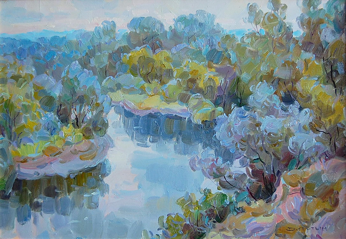 Oil painting Cool summer Dmitry Artim