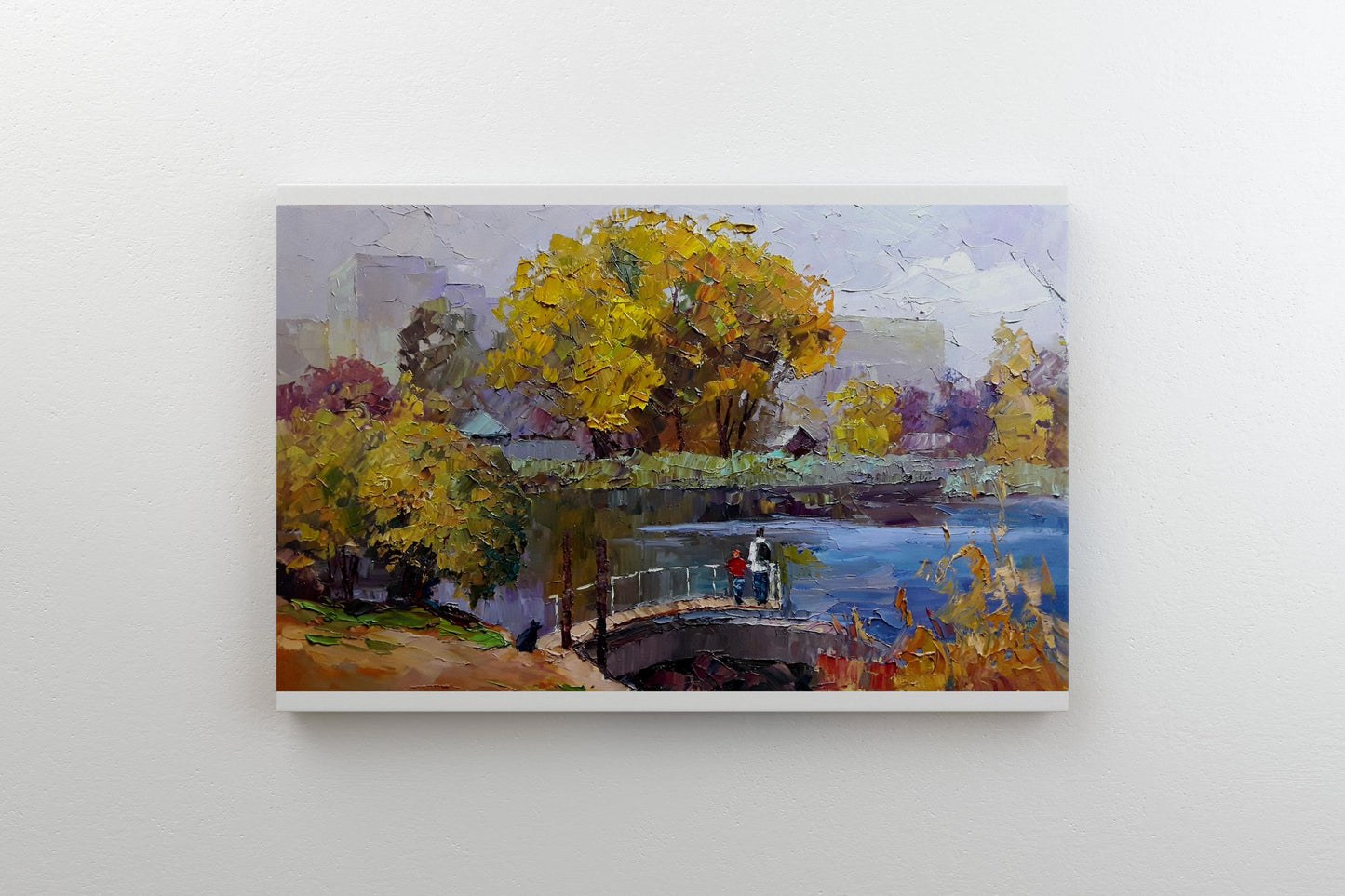 Oil painting Near the river Boris Serdyuk