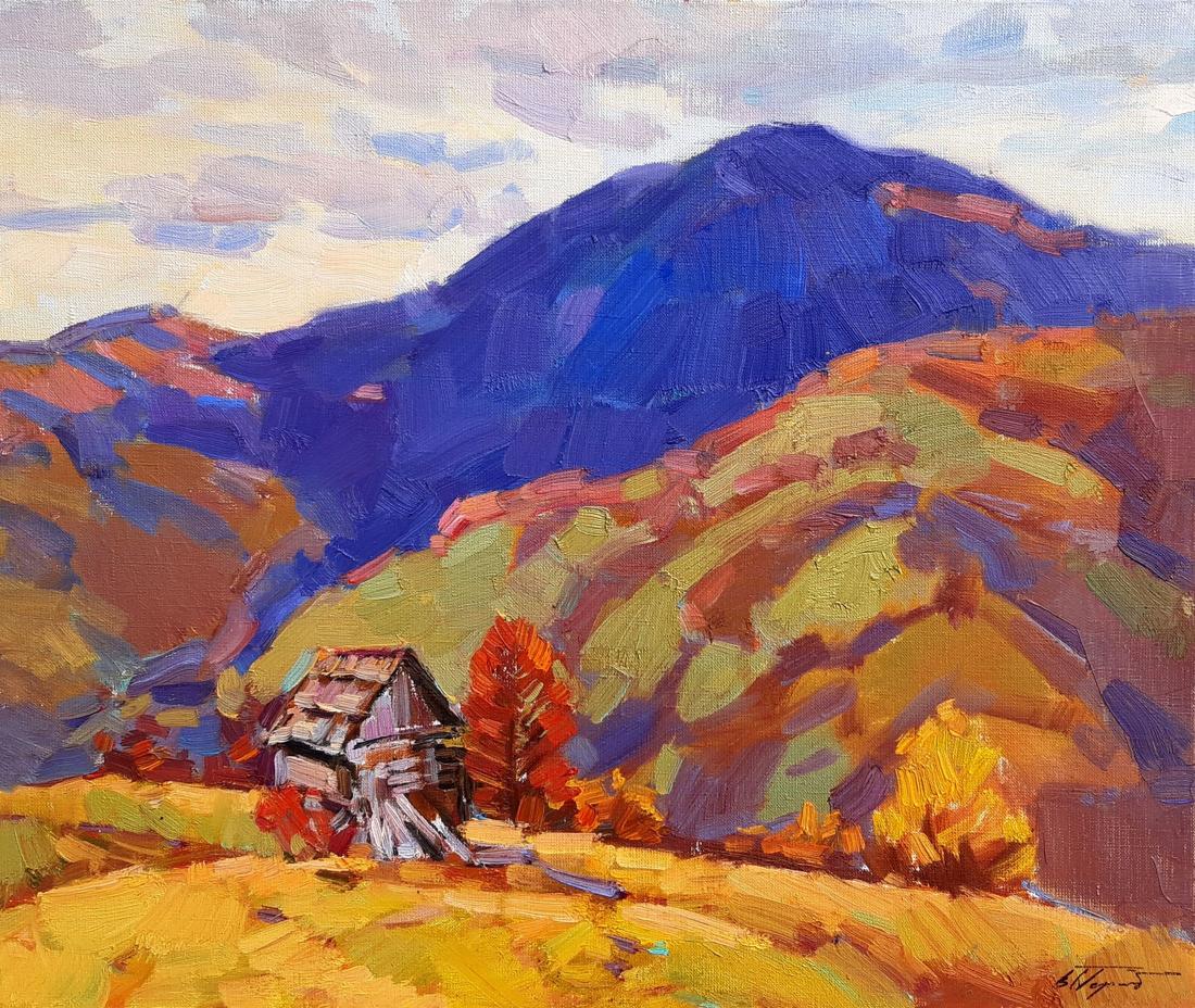 Oli painting Blue Mountain Pereta Vyacheslav