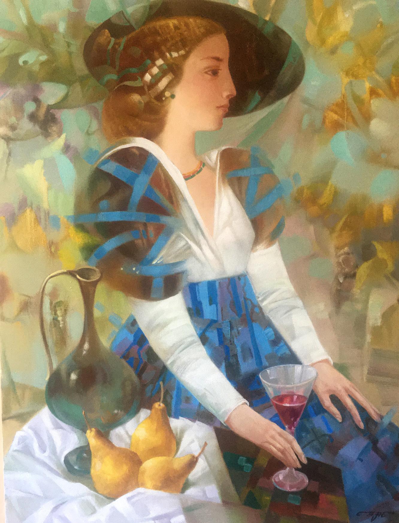 Abstract oil painting A Moment in Time Anatoly Borisovich Tarabanov