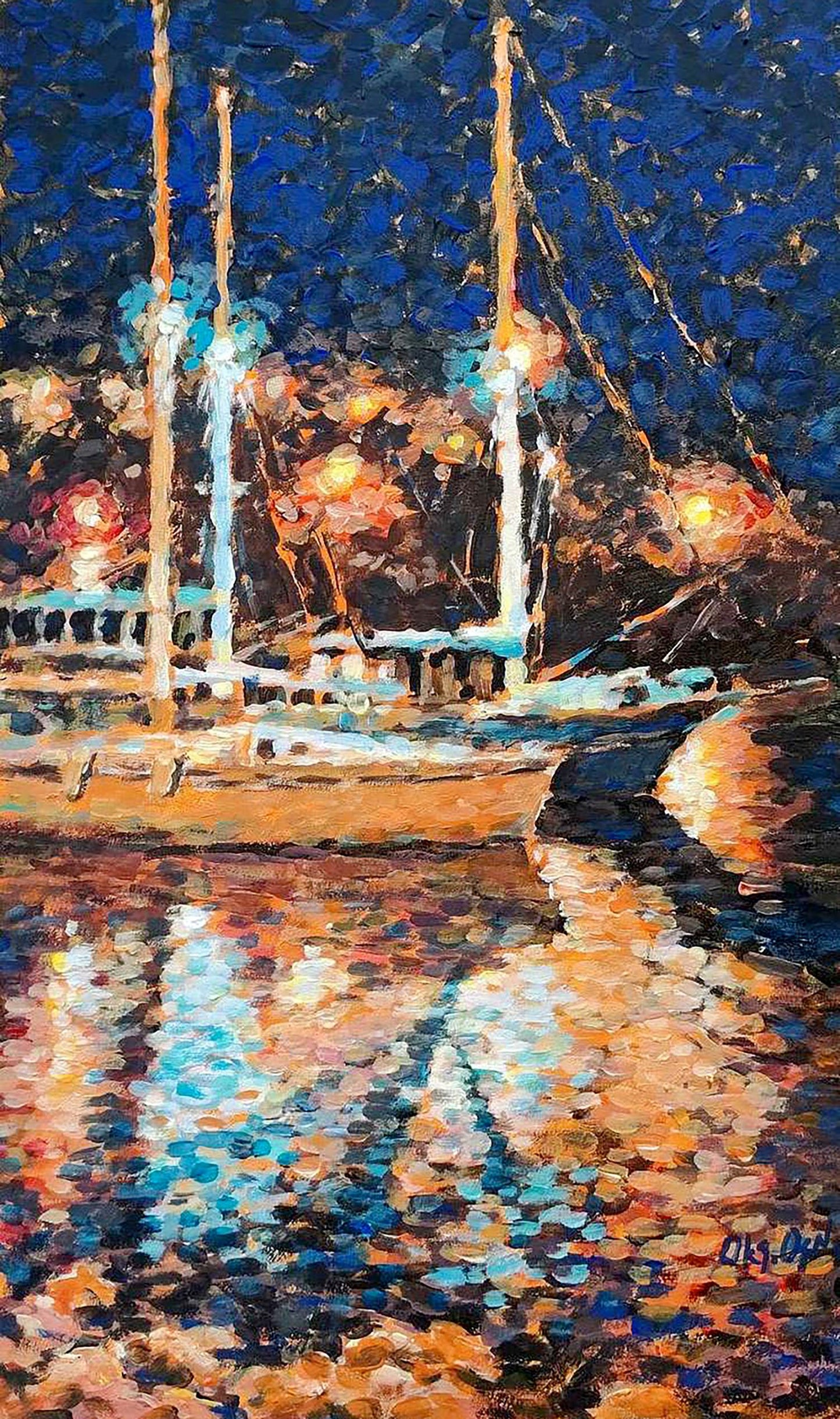 Acrylic painting Stars of the Sea Osnach Olesia