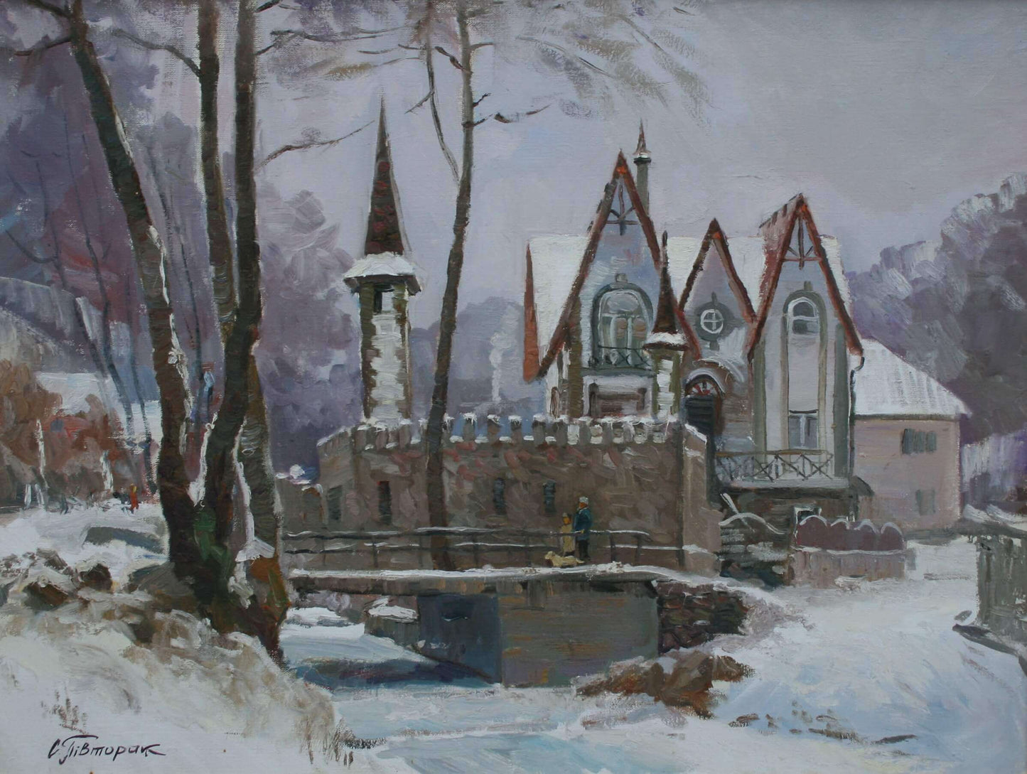 Oil painting Elite house Sergiy Pivtorak