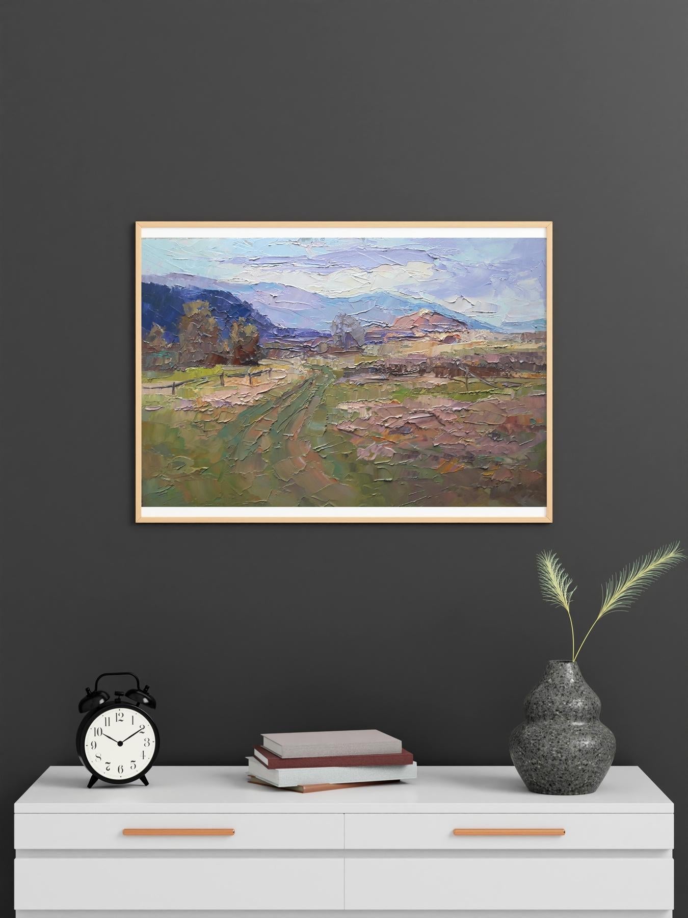 Oil painting Transcarpathian distance Serdyuk Boris Petrovich