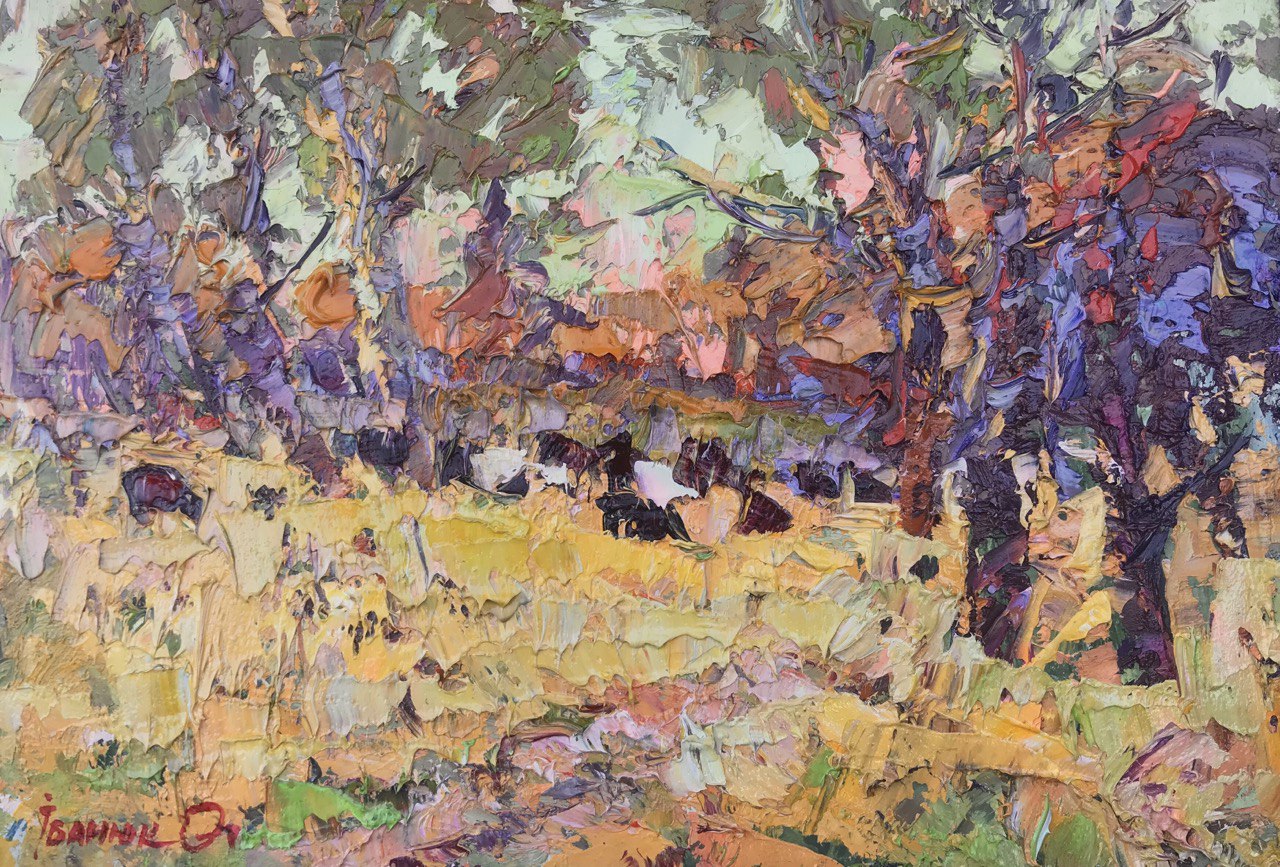 Oil painting on the edge of the forest Ivanyuk Alex