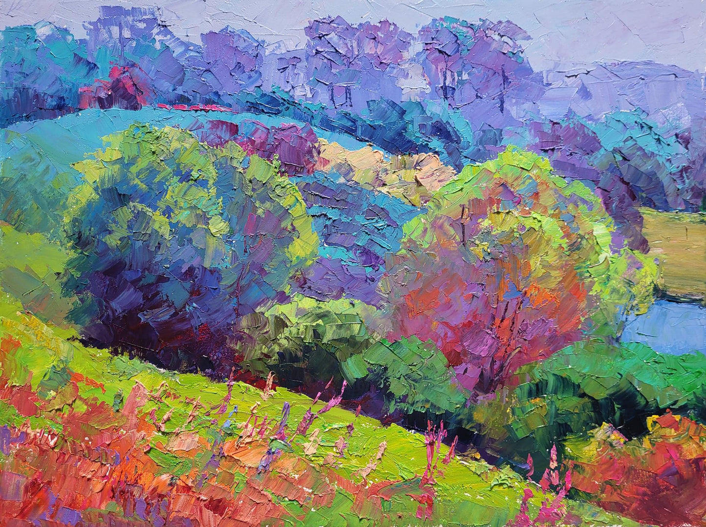 Oil painting A warm sunny day Boris Serdyuk