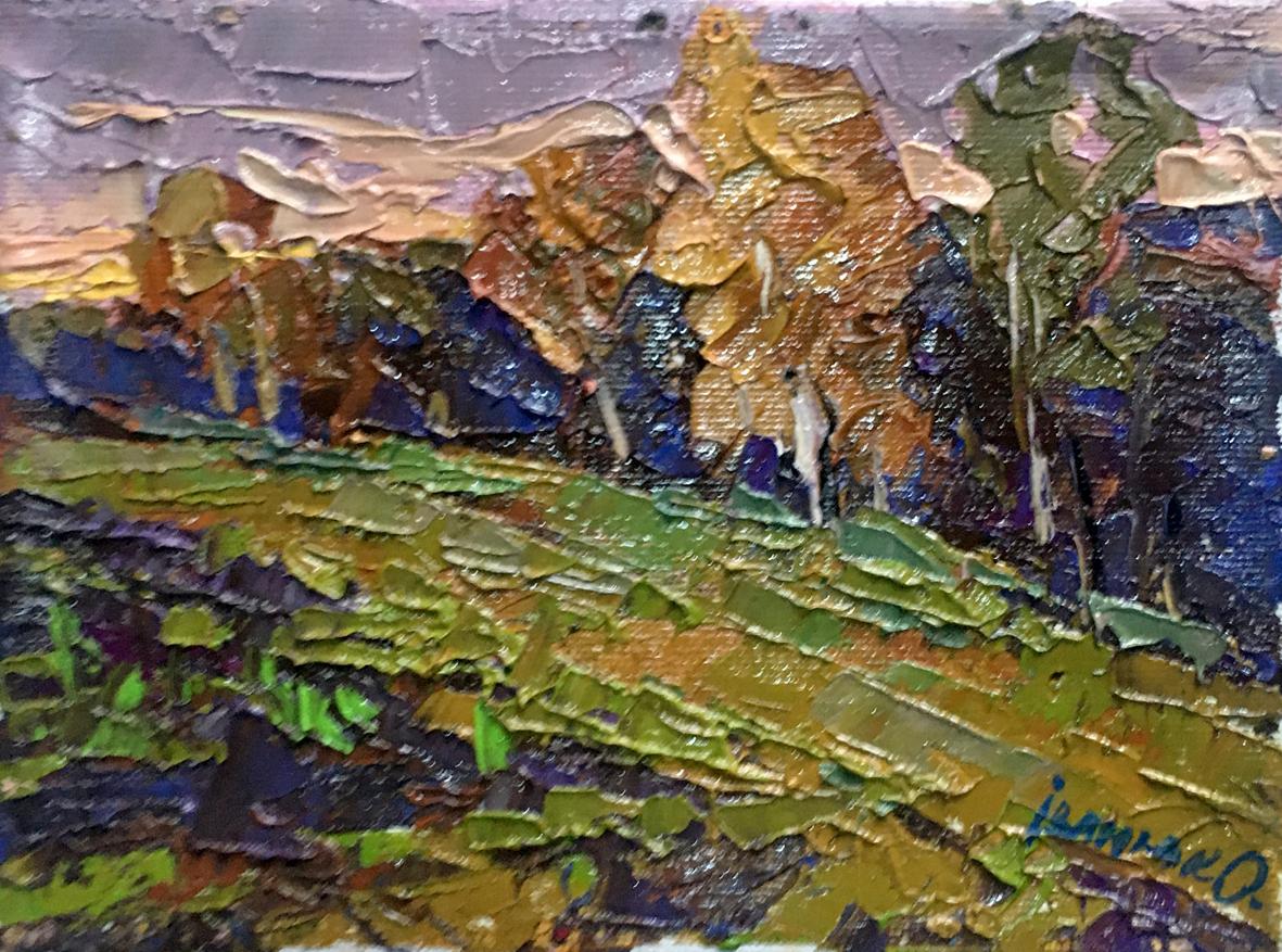 Oil painting Autumn is cold Ivanyuk Alex