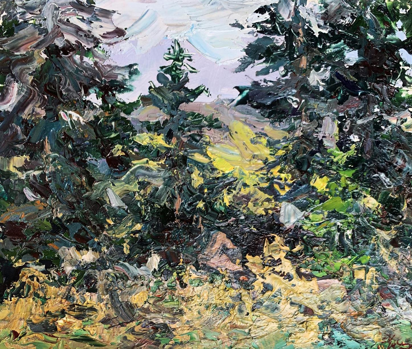 Oil painting A gloomy day Oleksiyander Cherednichenko