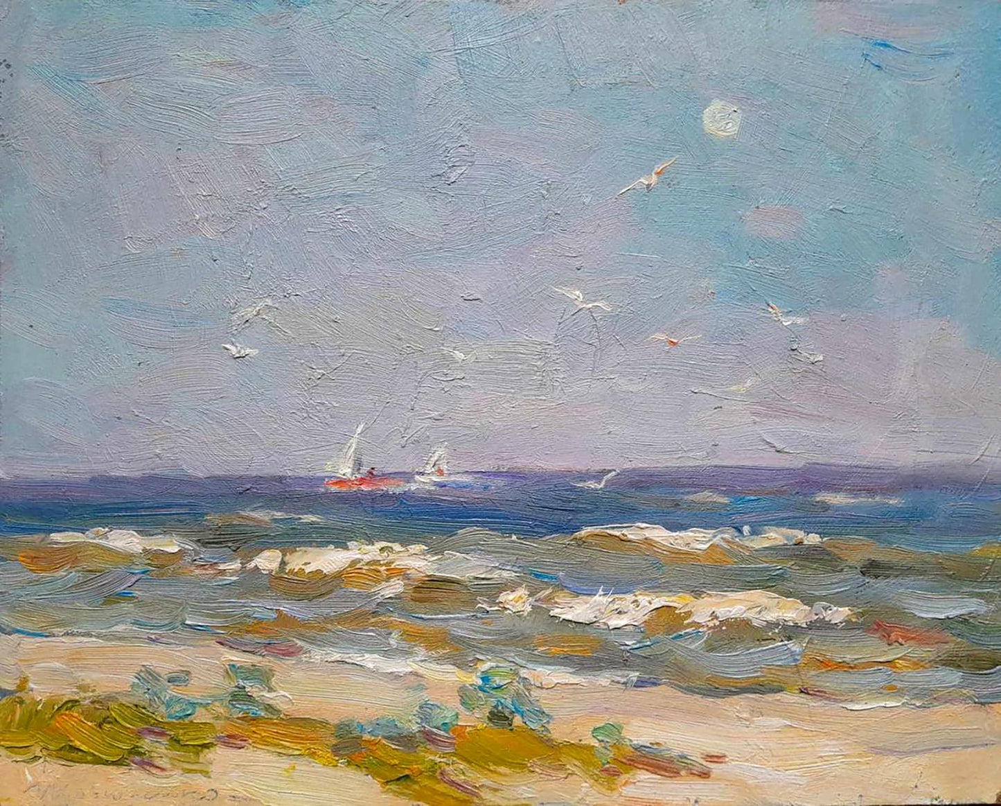 Oil painting Coast of Odessa Kovalenko Ivan Mikhailovich