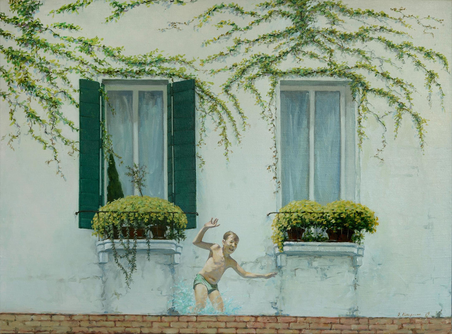 Oil painting Big water Venice Oleg Kateryniuk