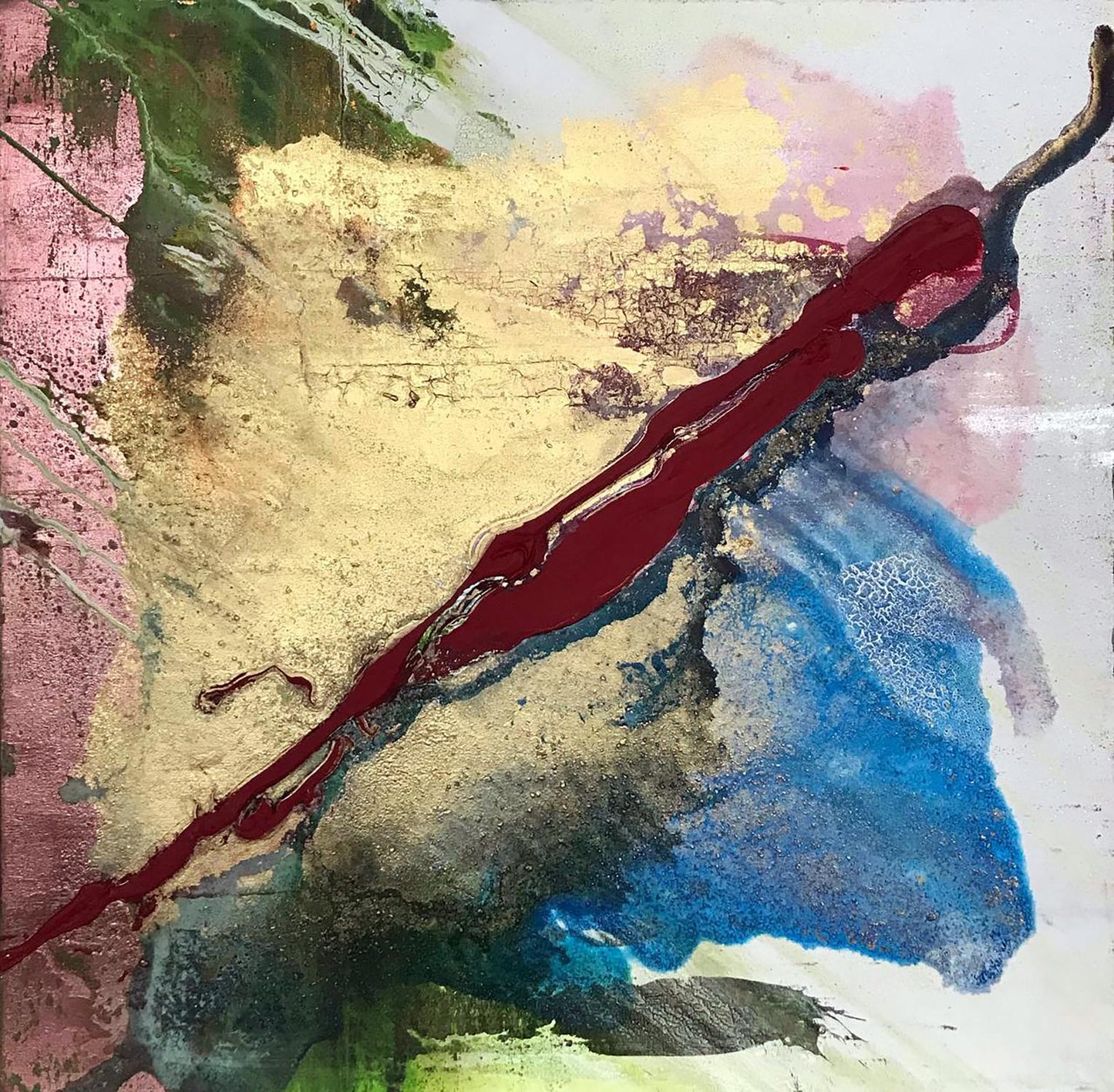 Acrylic painting Sharp tongue Olga Melezhik