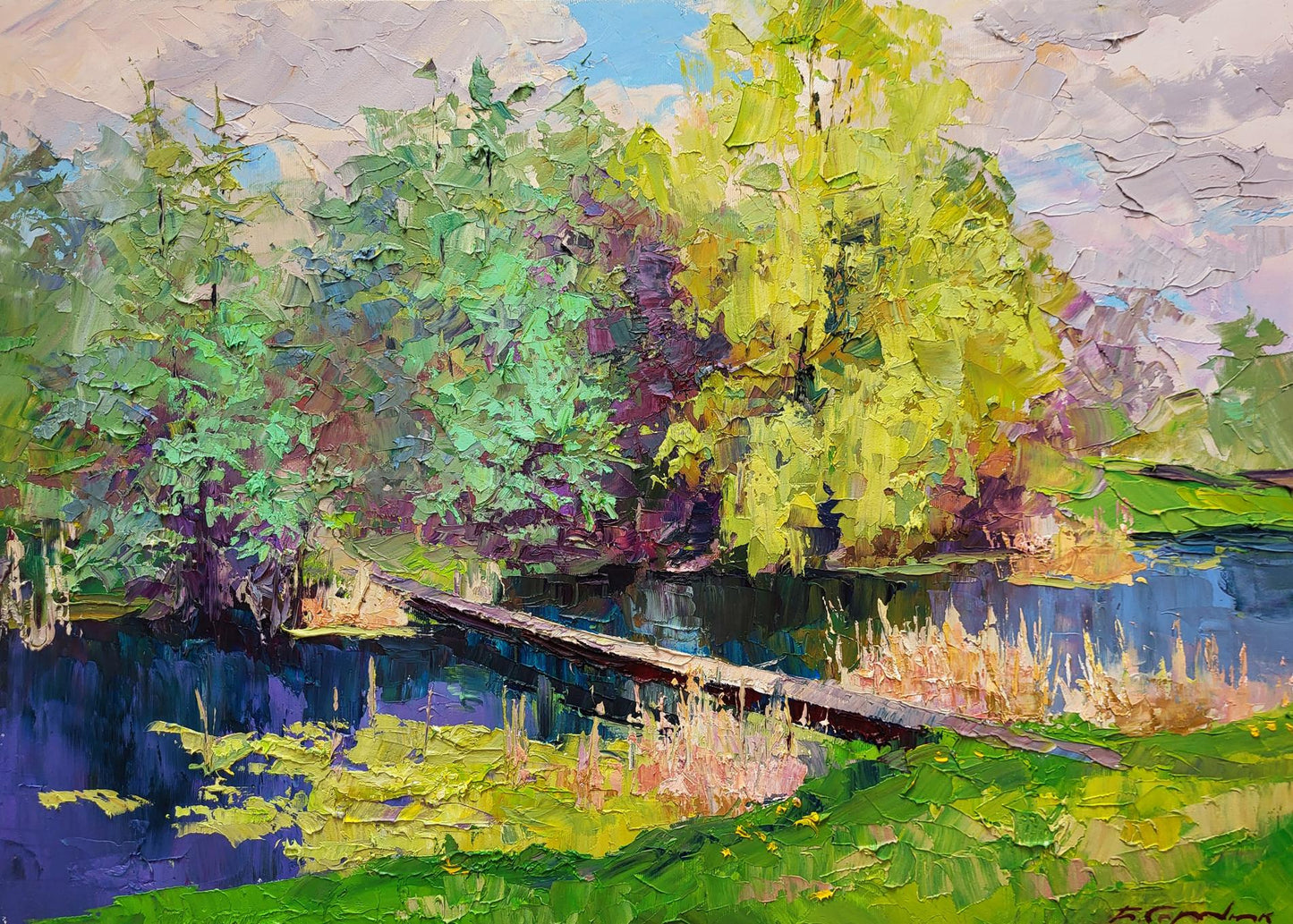 Oil painting Bridge Boris Serdyuk