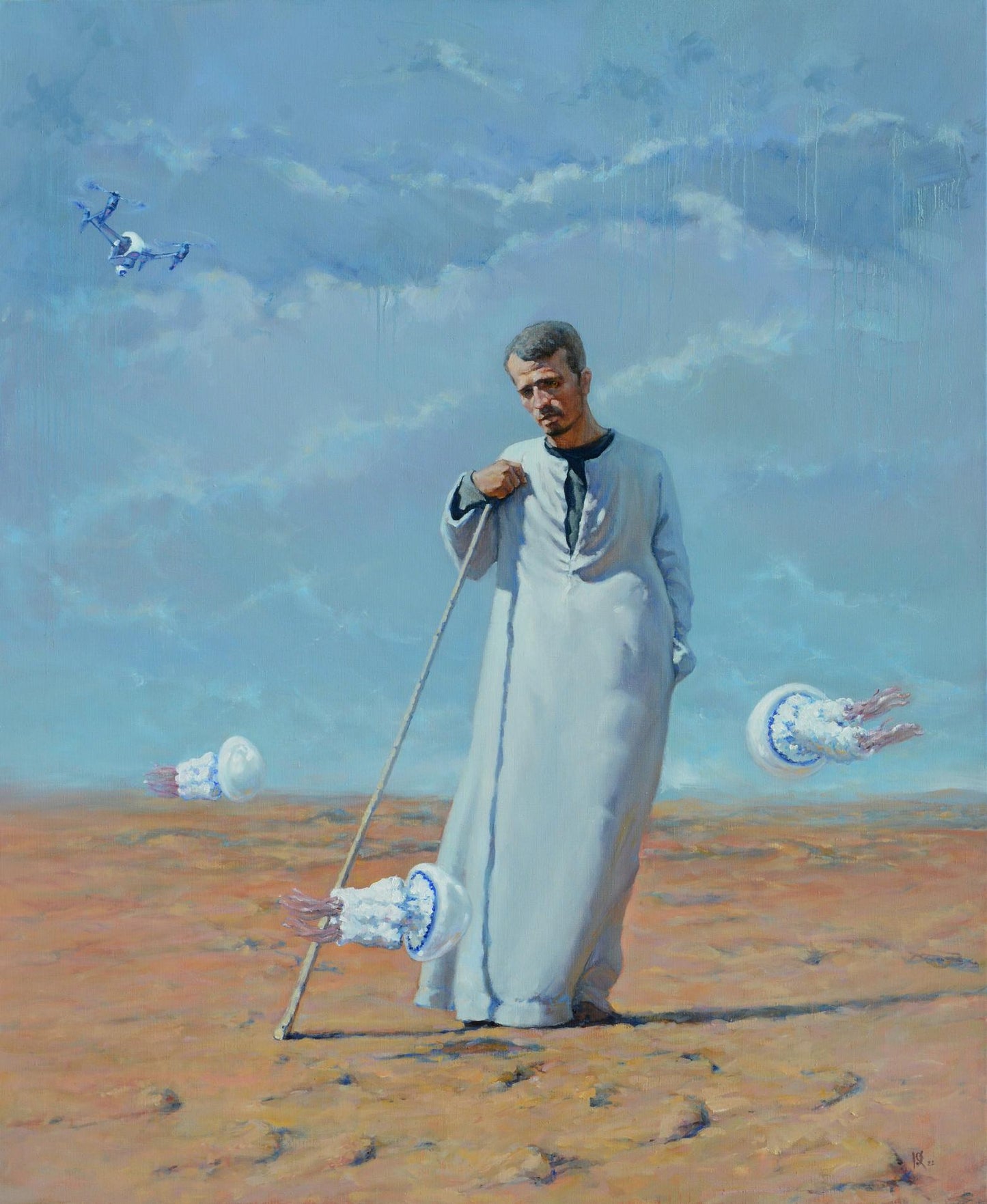Oil painting Shepherd of Civilizations Oleg Kateryniuk