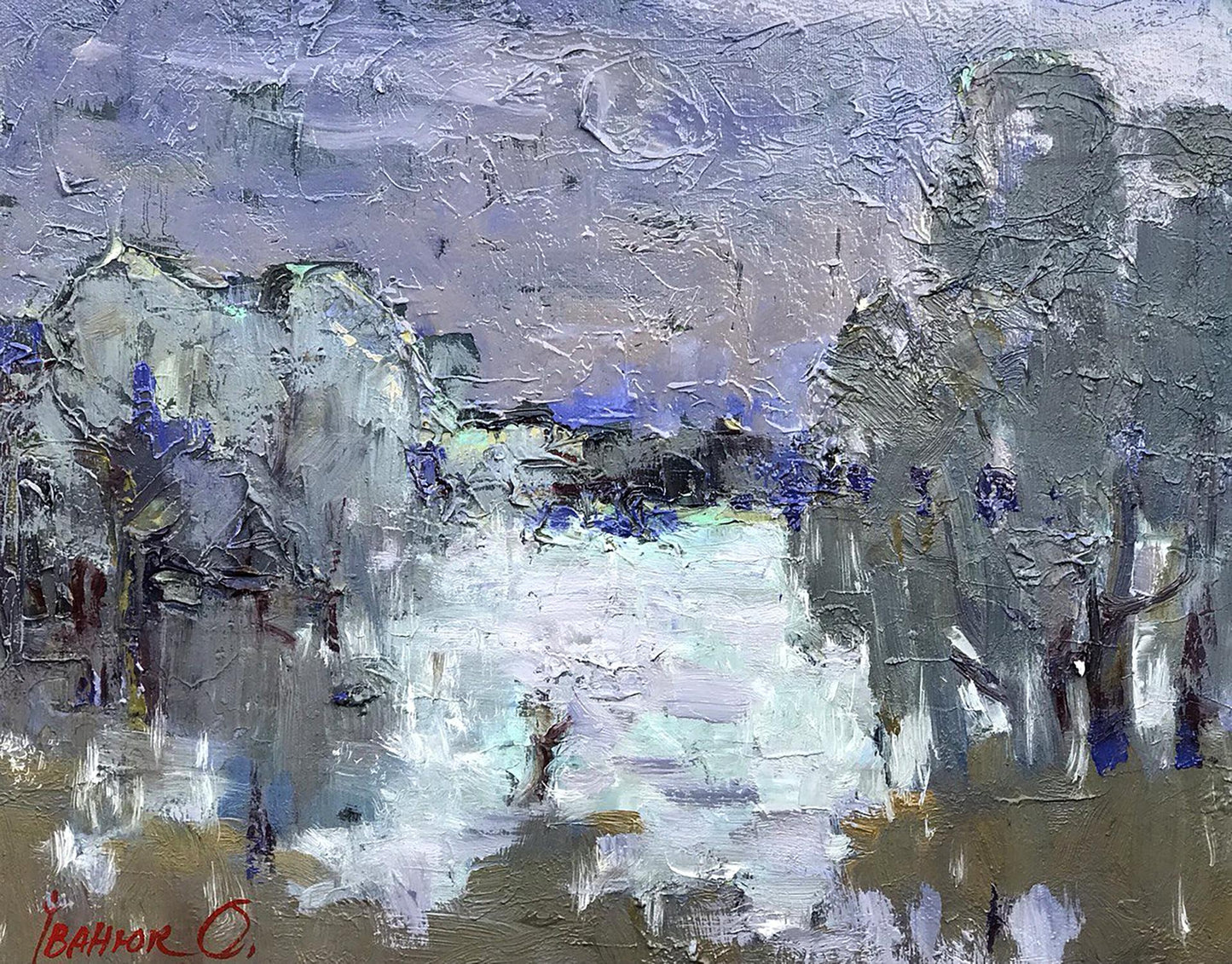 Oil painting Nightfall Ivanyuk Alex