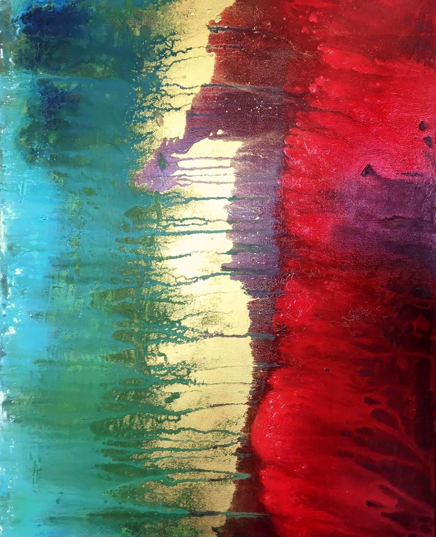 Acrylic painting Excitation Melezhik Olga