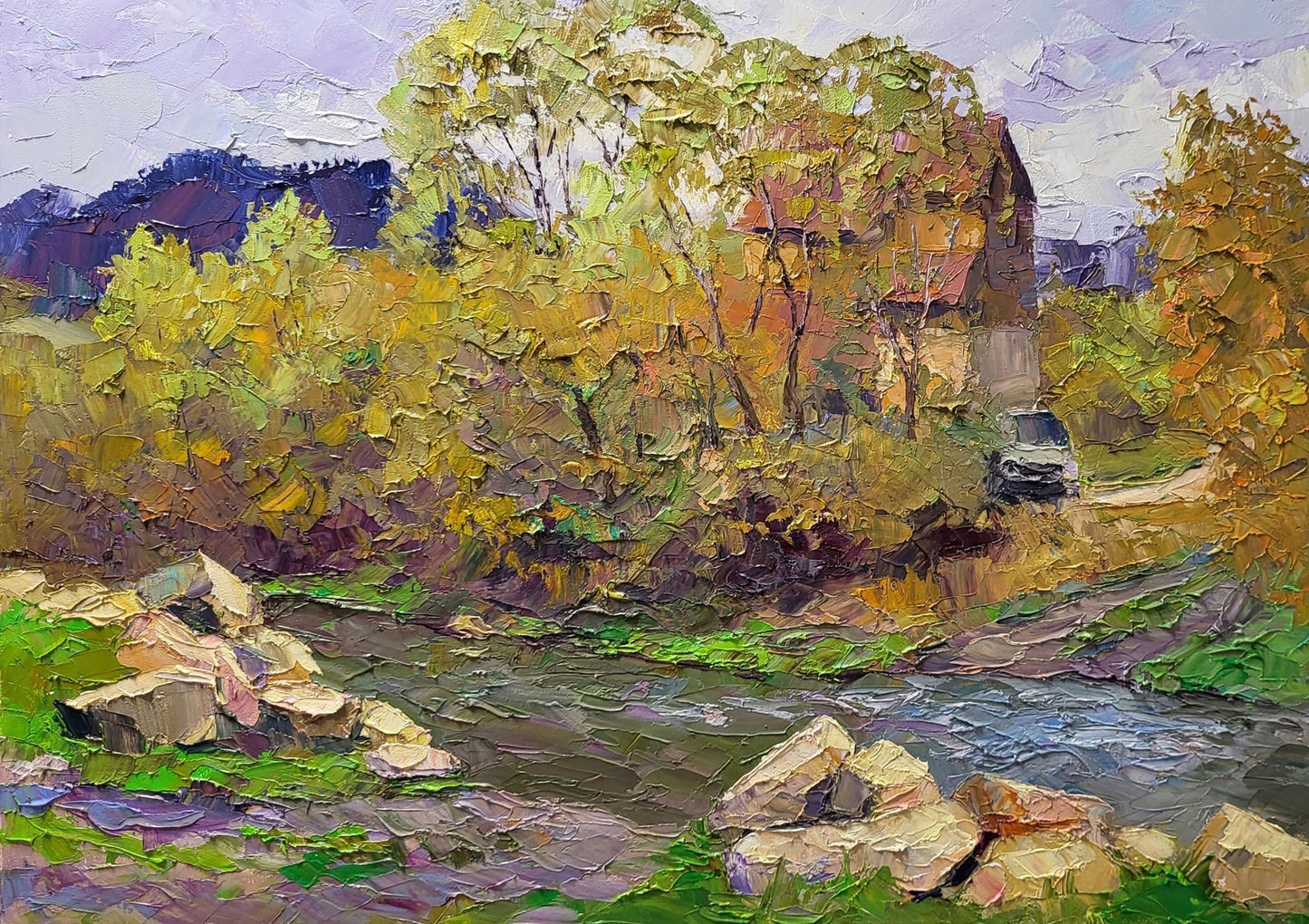 Oil painting Mountain stream Serdyuk Boris Petrovich
