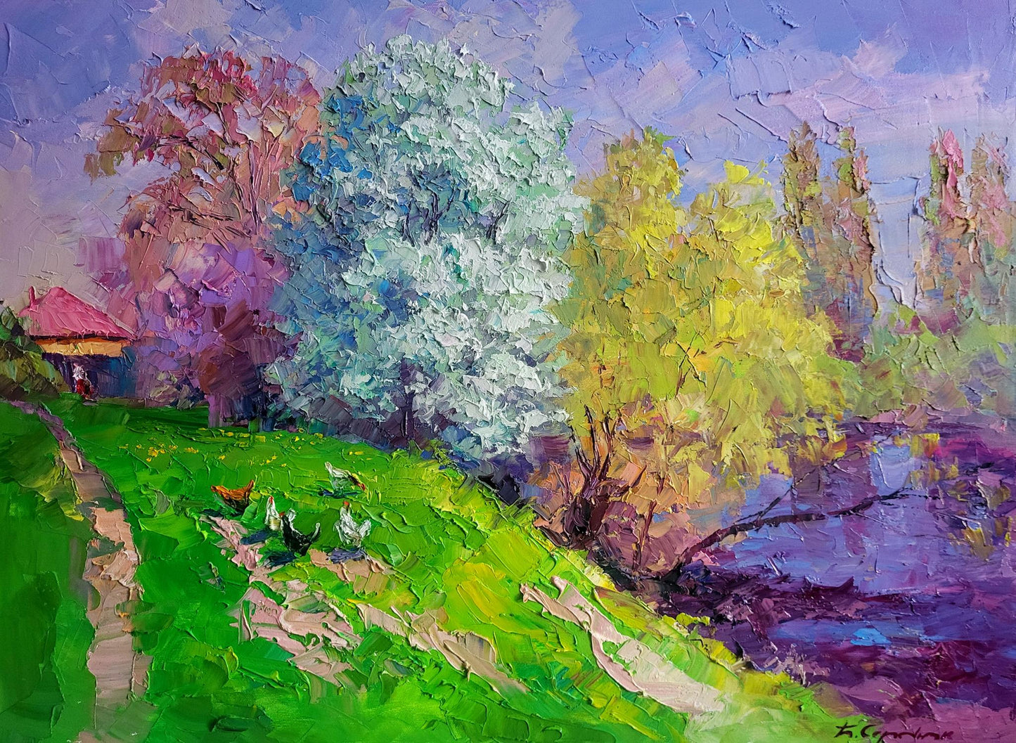 Oil painting Spring has come Boris Serdyuk