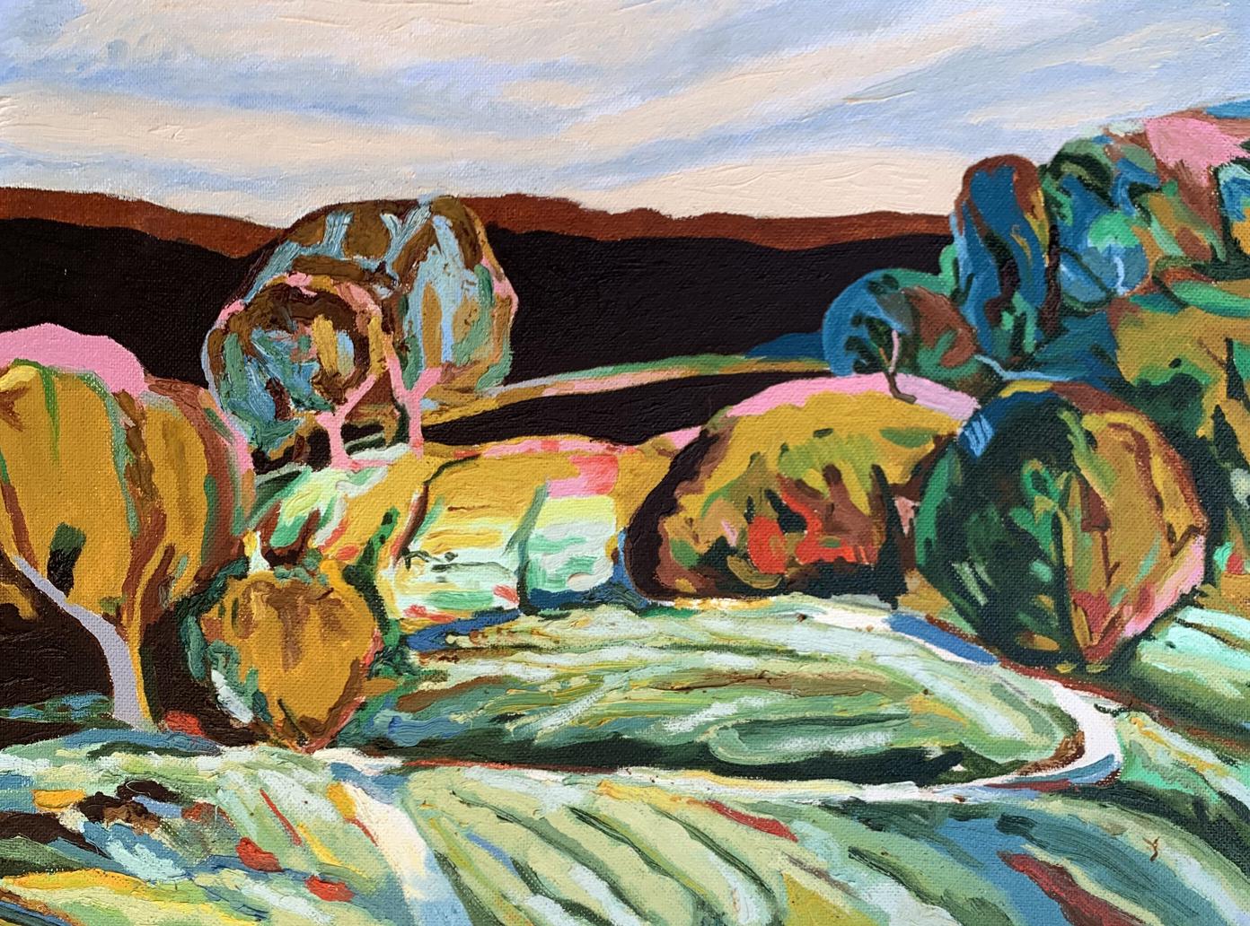 Oil painting Over the horizon Oleksandr Gukalov