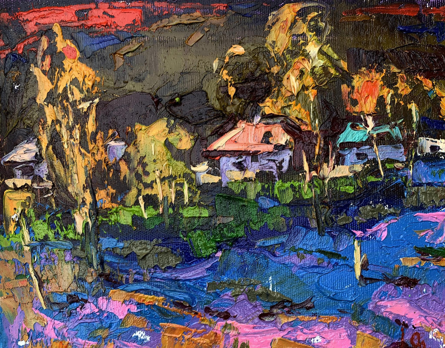 Oil painting Night has come Ivanyuk Oleksiy