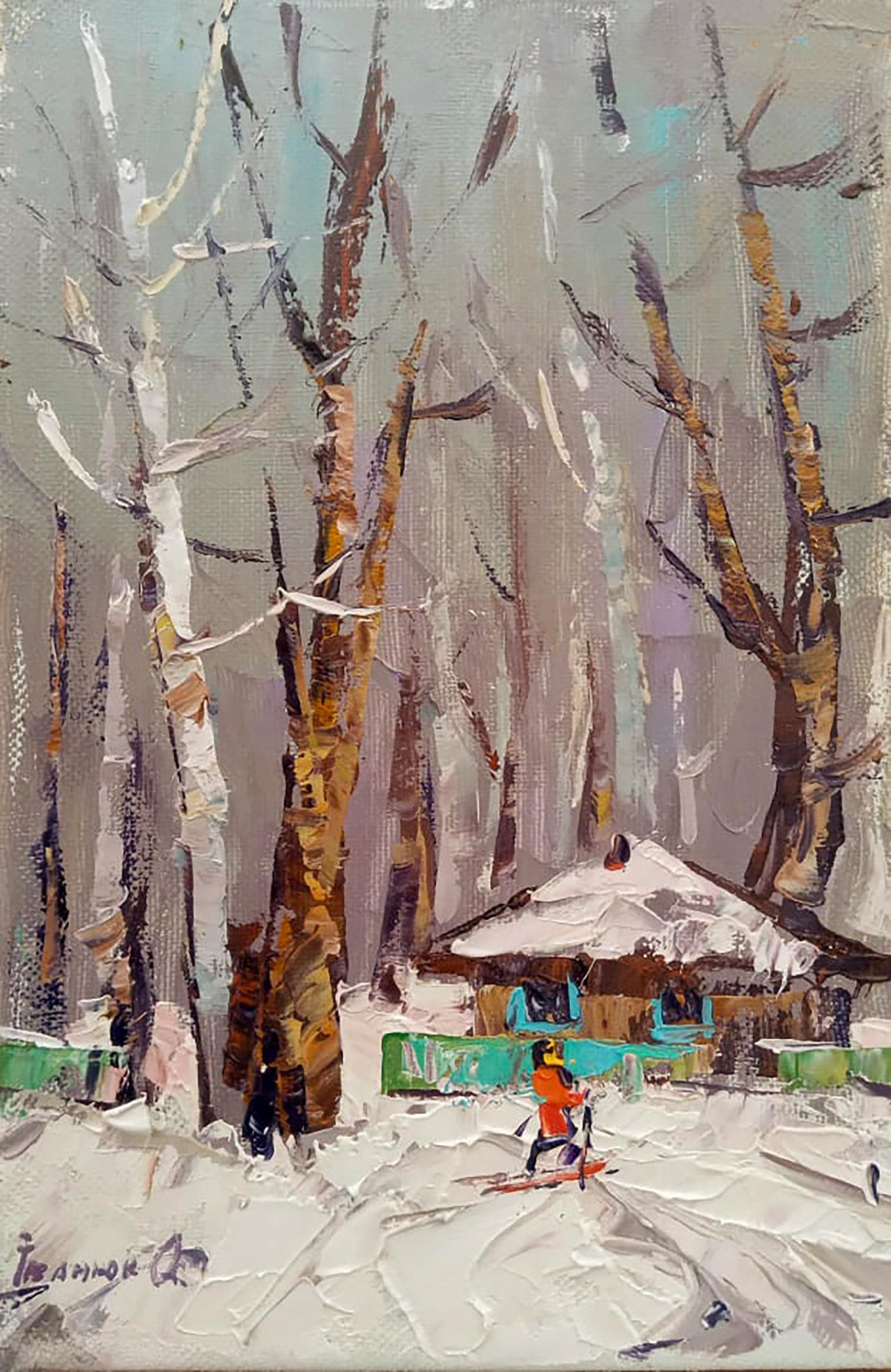Oil painting On a walk Ivanyuk Alex