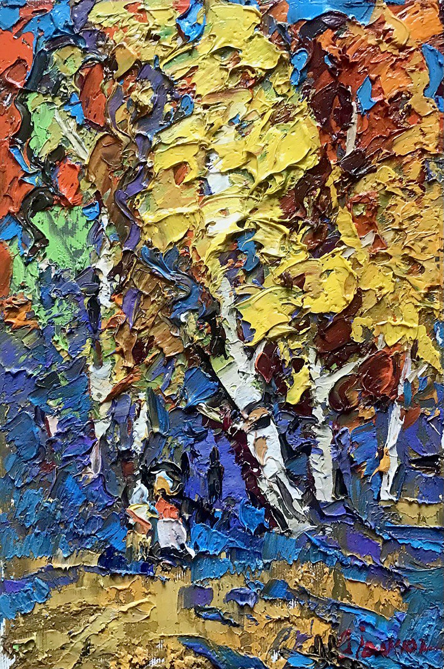 Oil painting Autumn day Ivanyuk Alex