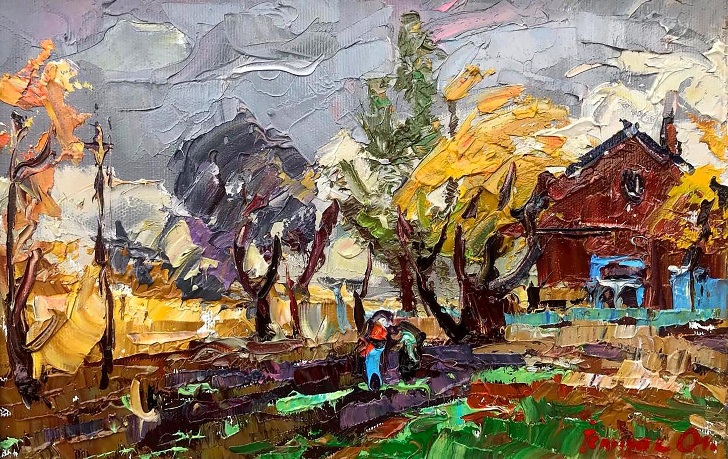 Oil painting Autumn cold Ivanyuk Alex
