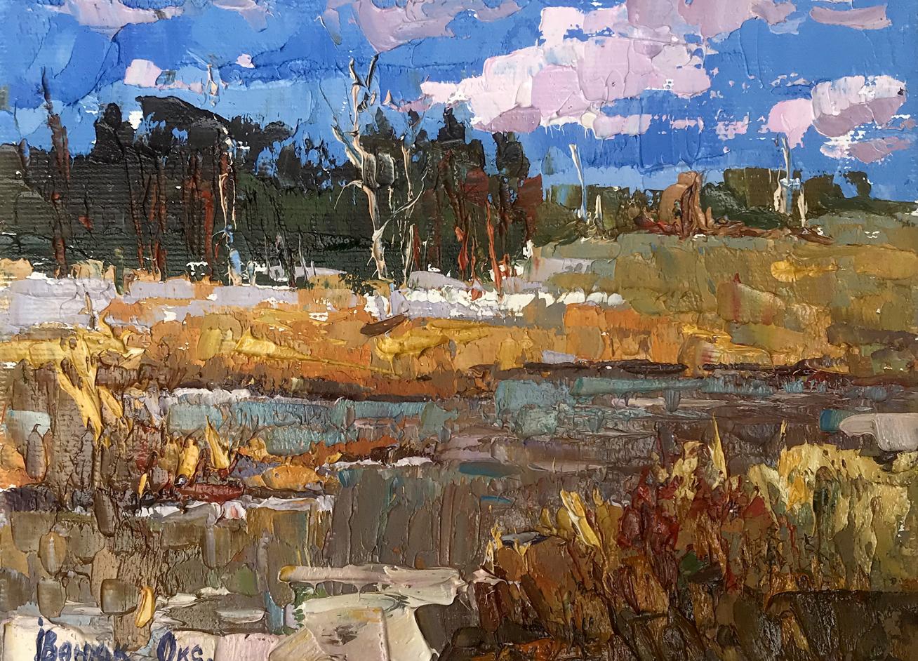 Oil painting Spring is coming soon Oksana Ivanyuk