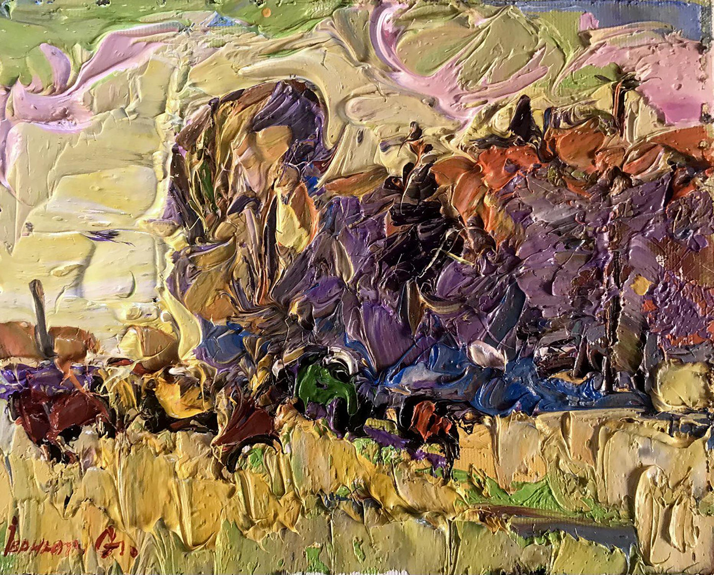 Oil painting Autumn motive Ivanyuk Alex