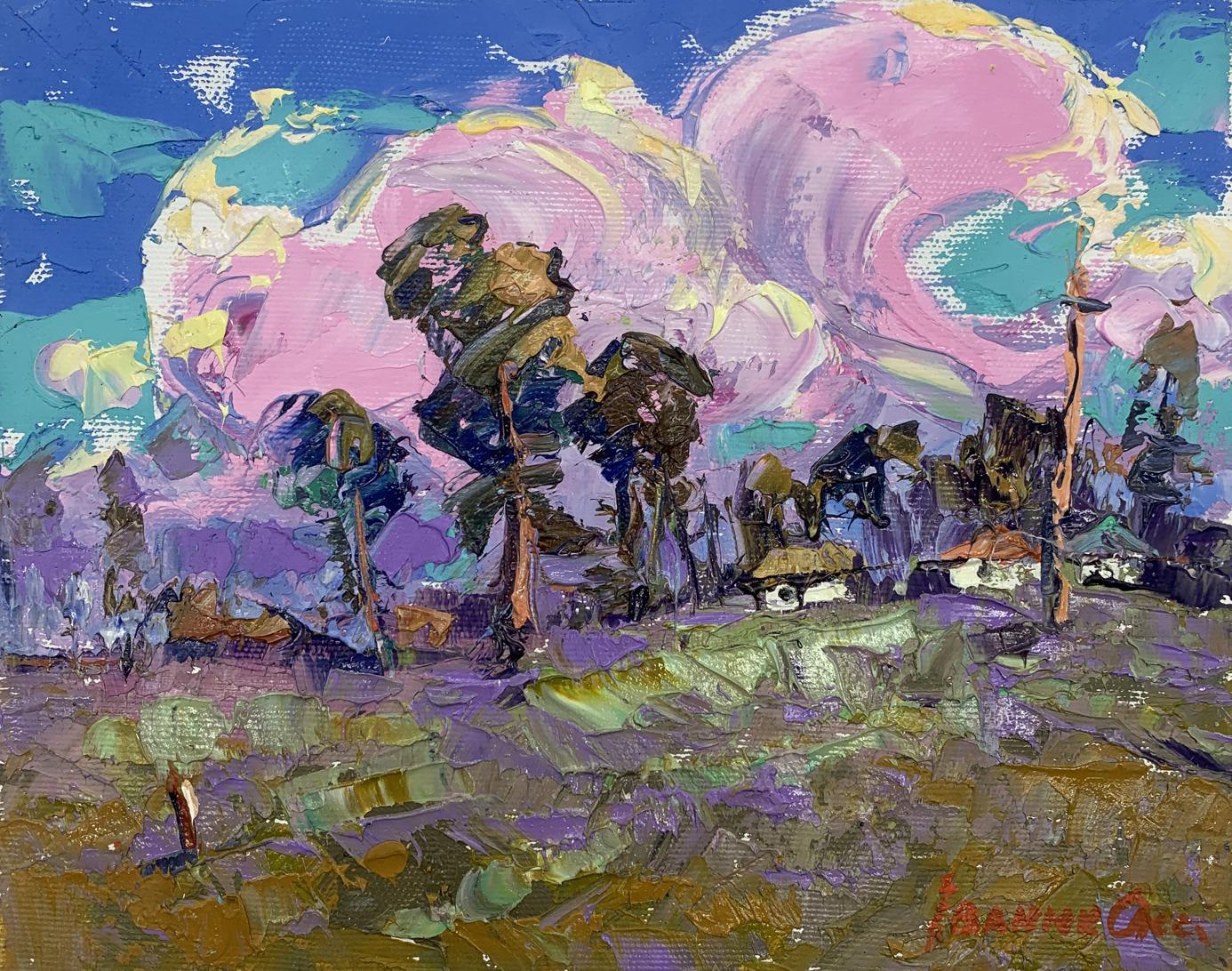 Oil painting Cold wind Oksana Ivanyuk