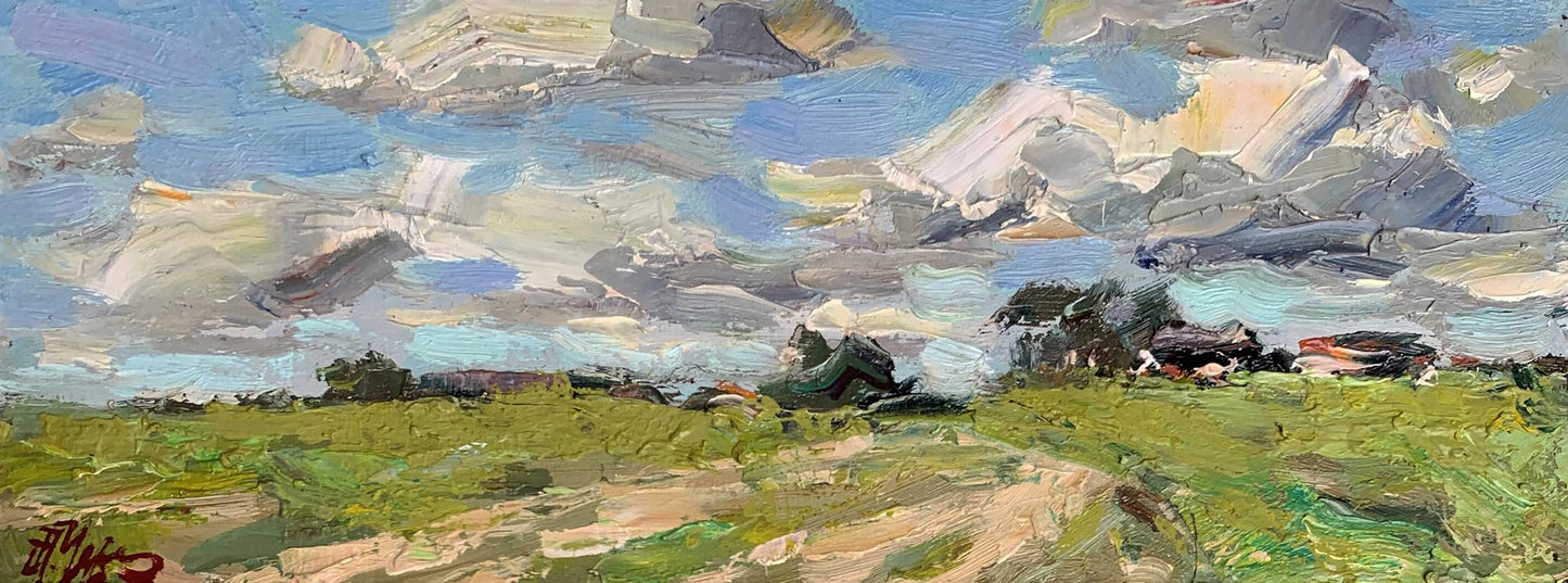 Oil painting Windy day Oleksiyander Cherednichenko