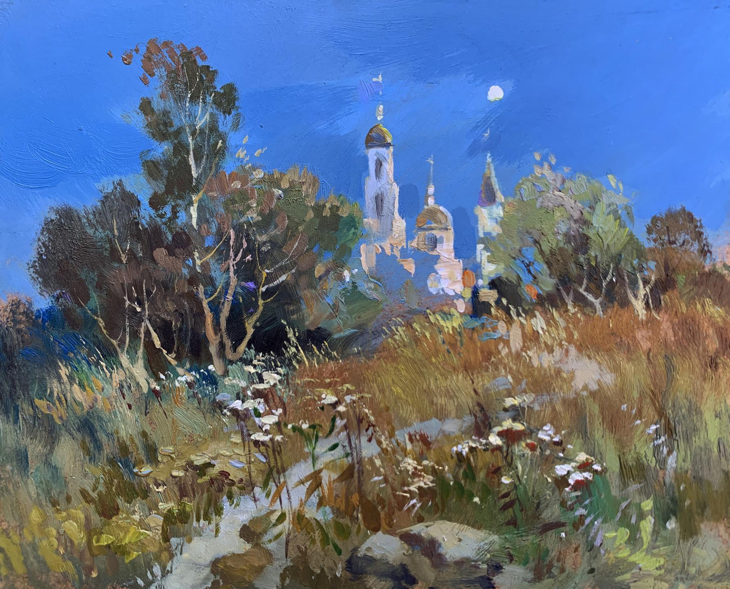 OIl painting The moonlight illuminates Yuriy Suprunchuk