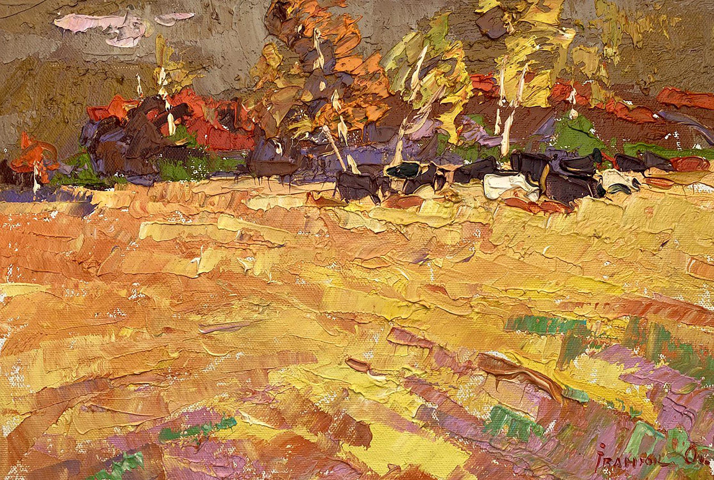 Oil painting Fields of gold Ivanyuk Alex