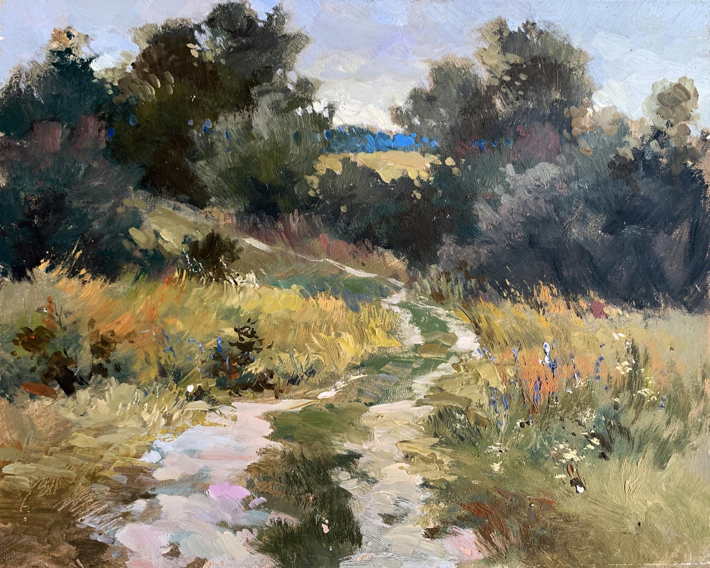 OIl painting Path to the forest Yuriy Suprunchuk