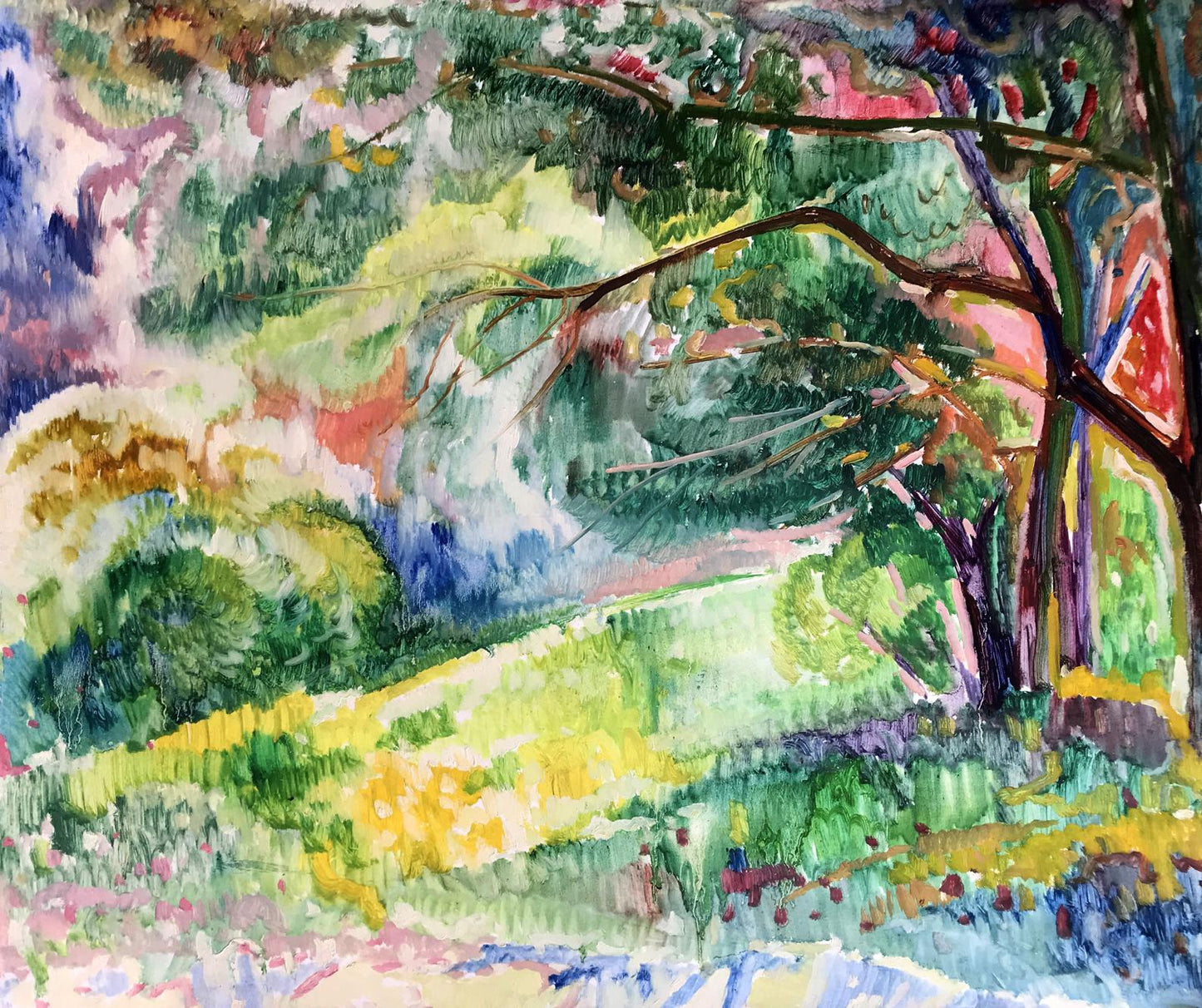 Oil painting A hot summer day Peter Dobrev