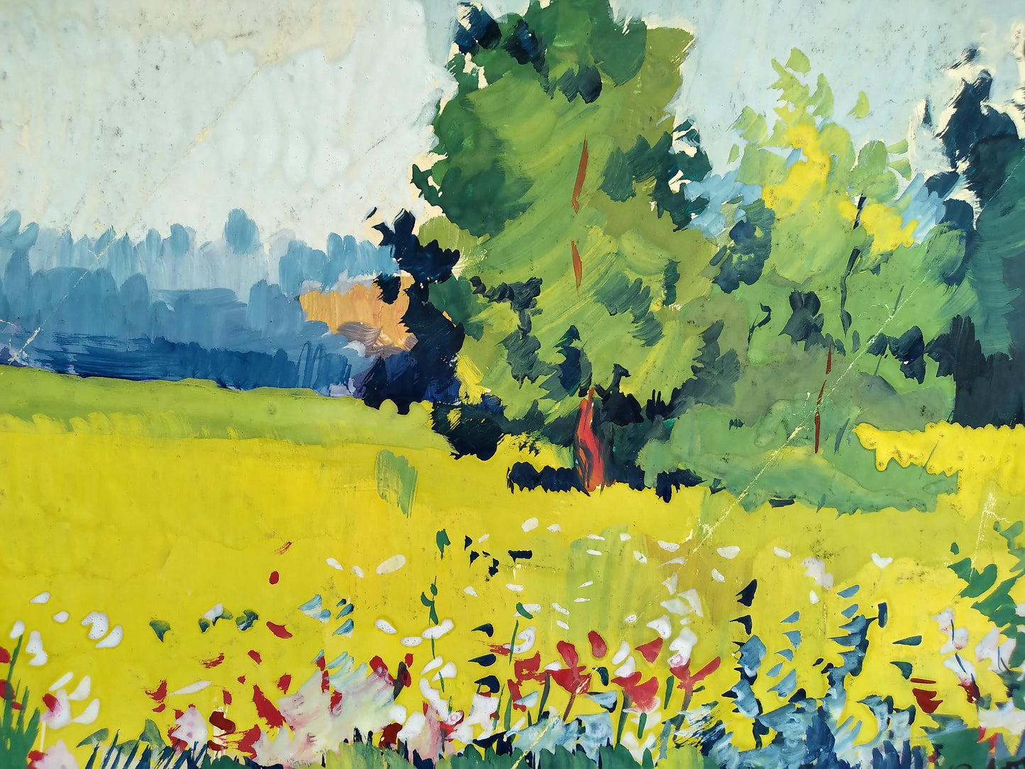 Painting Meadows Litvinov Oleg Arkad'yevich