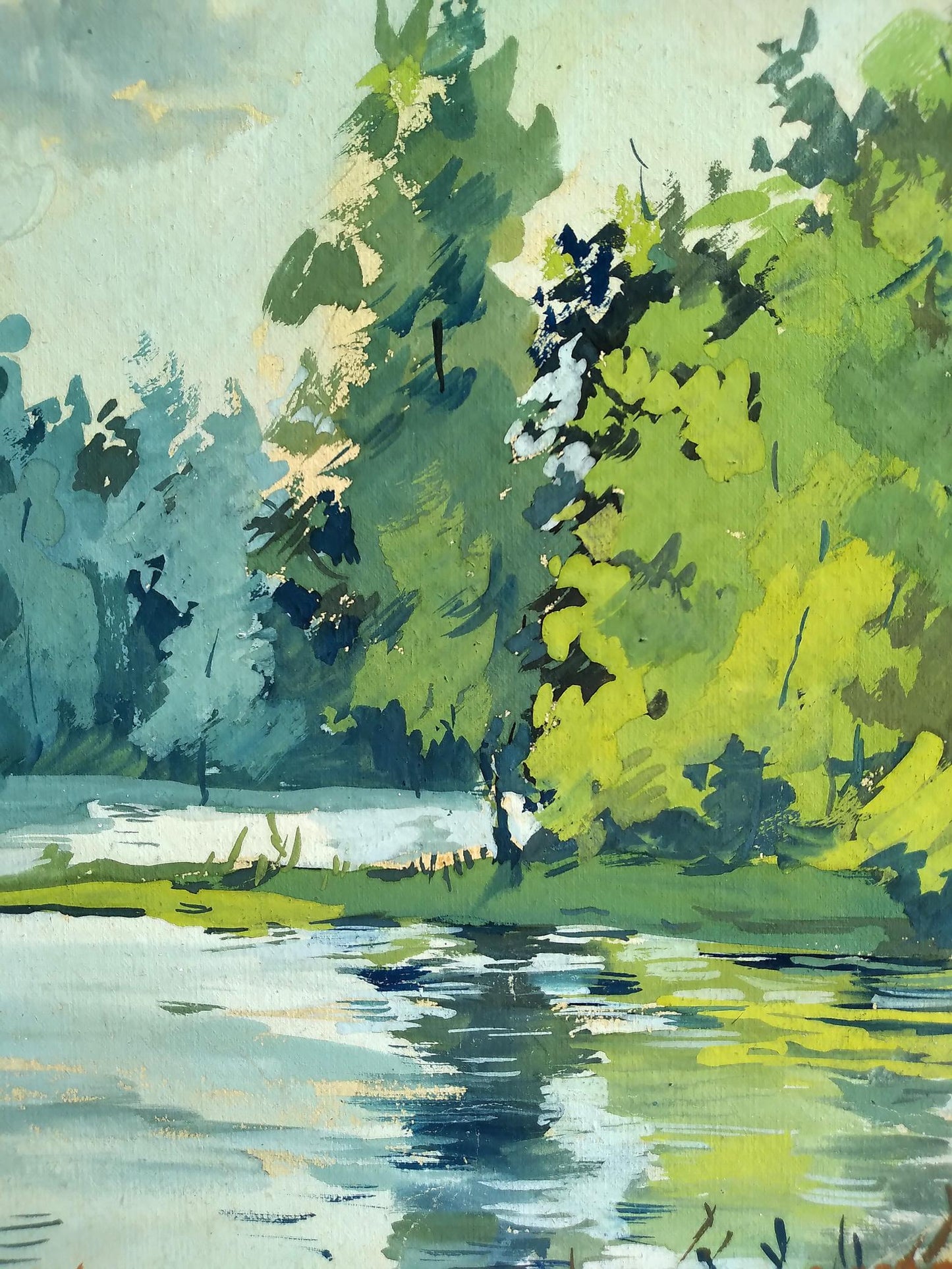 Painting Lake in the forest Litvinov Oleg Arkad'yevich