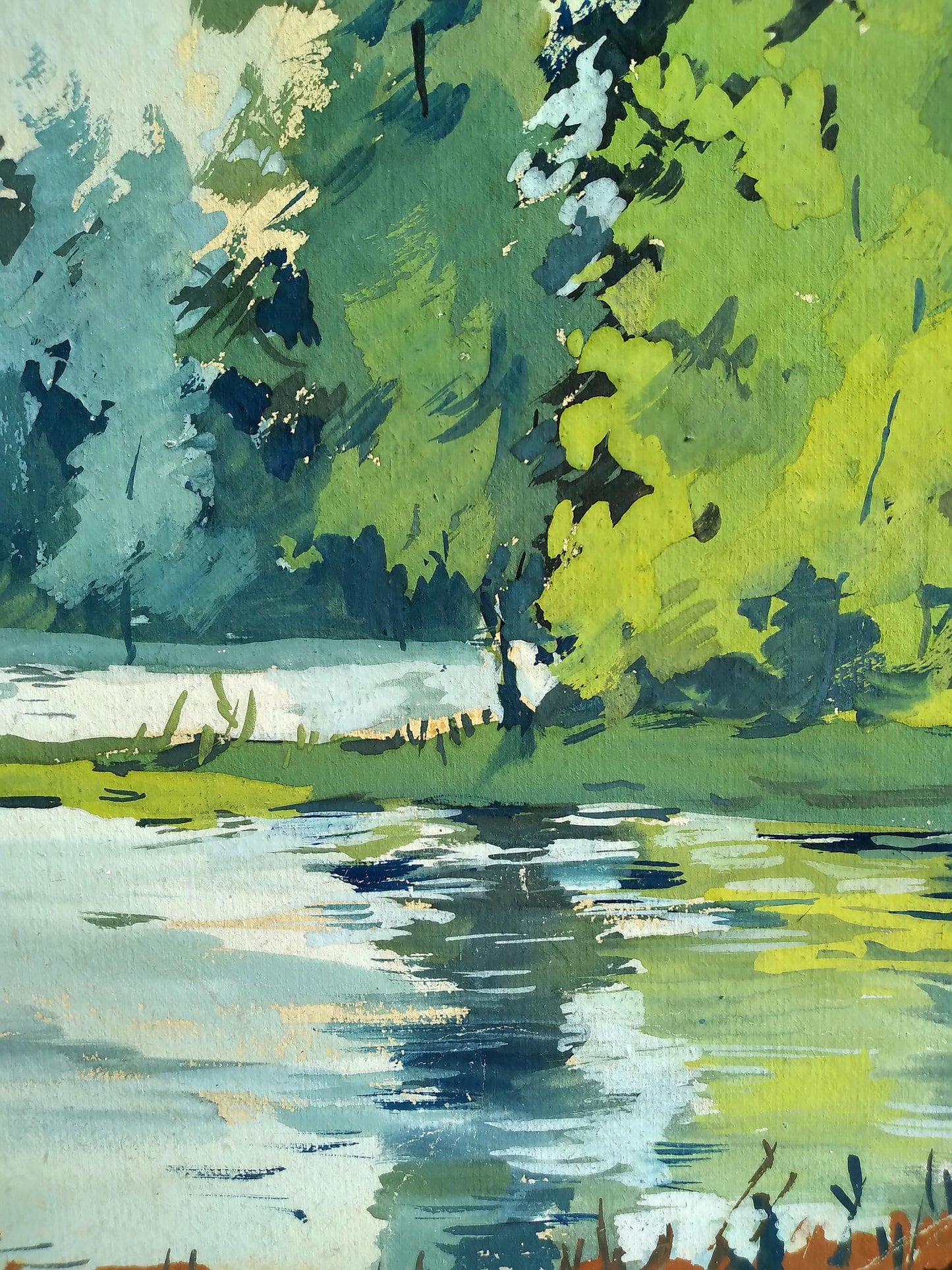 Painting Lake in the forest Litvinov Oleg Arkad'yevich