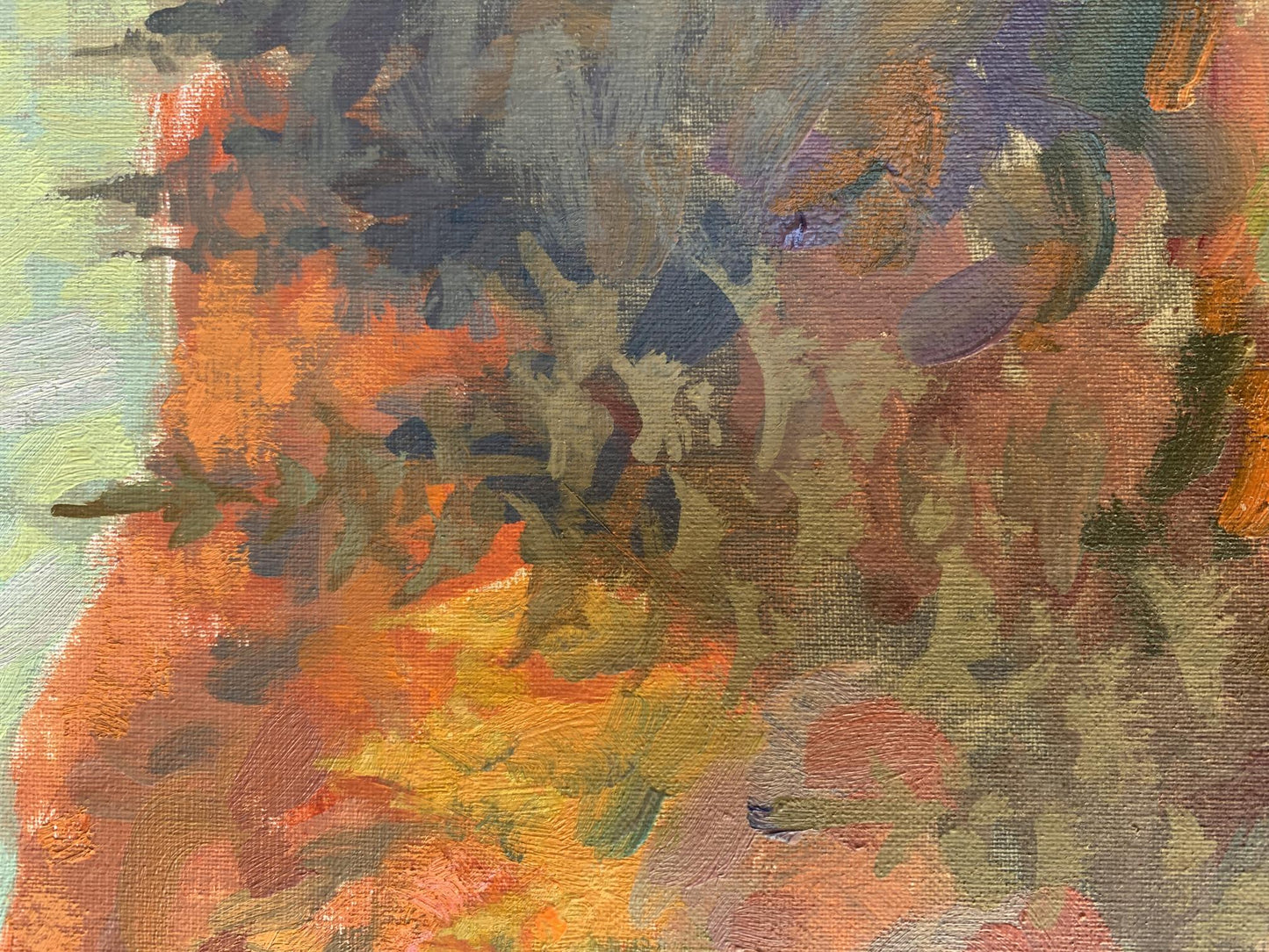 Oil painting Autumn mountains Batrakov Vladimir Grigorievich